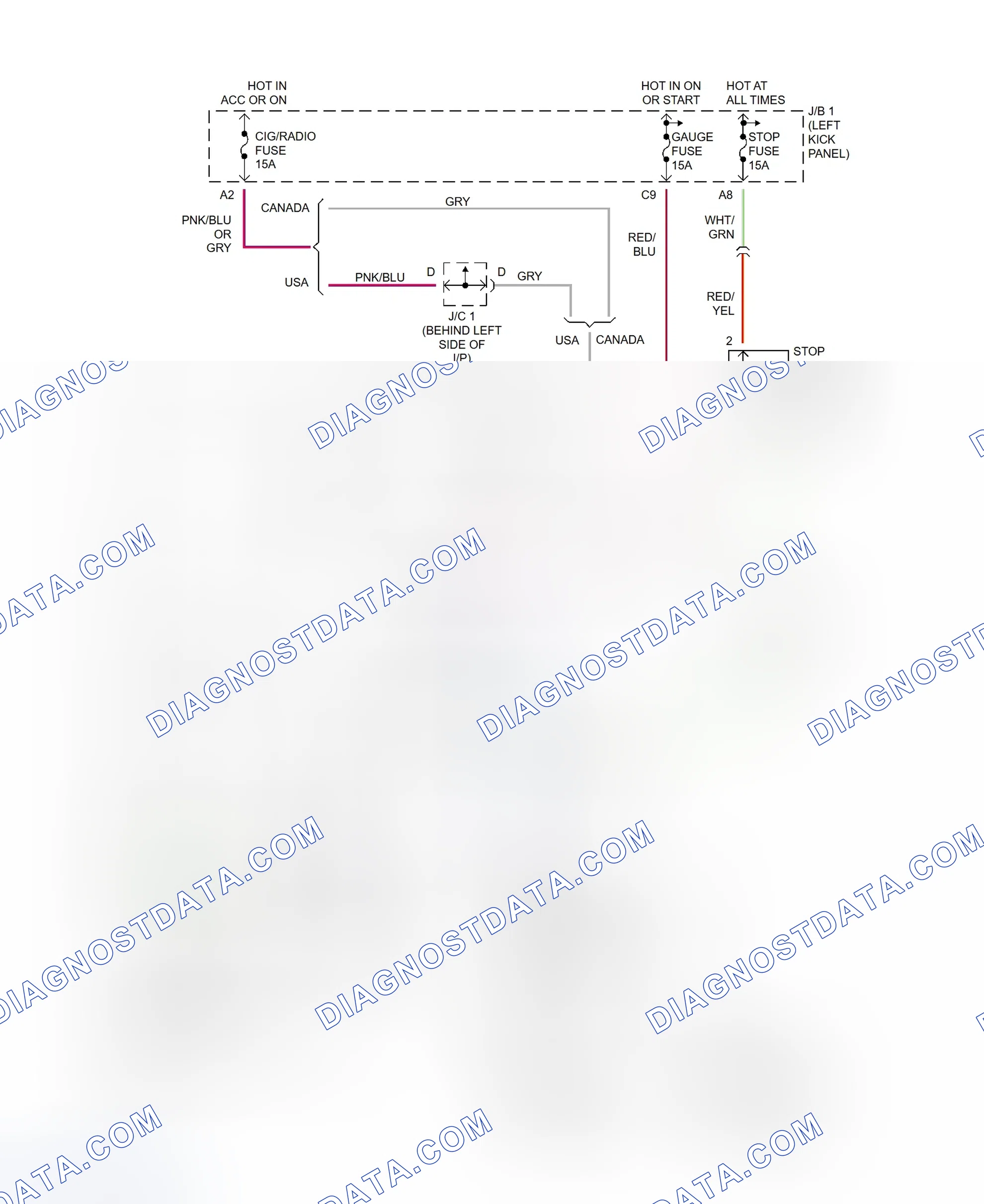 Scheme 102: Shift Interlock System Wiring Diagram (Tercel)