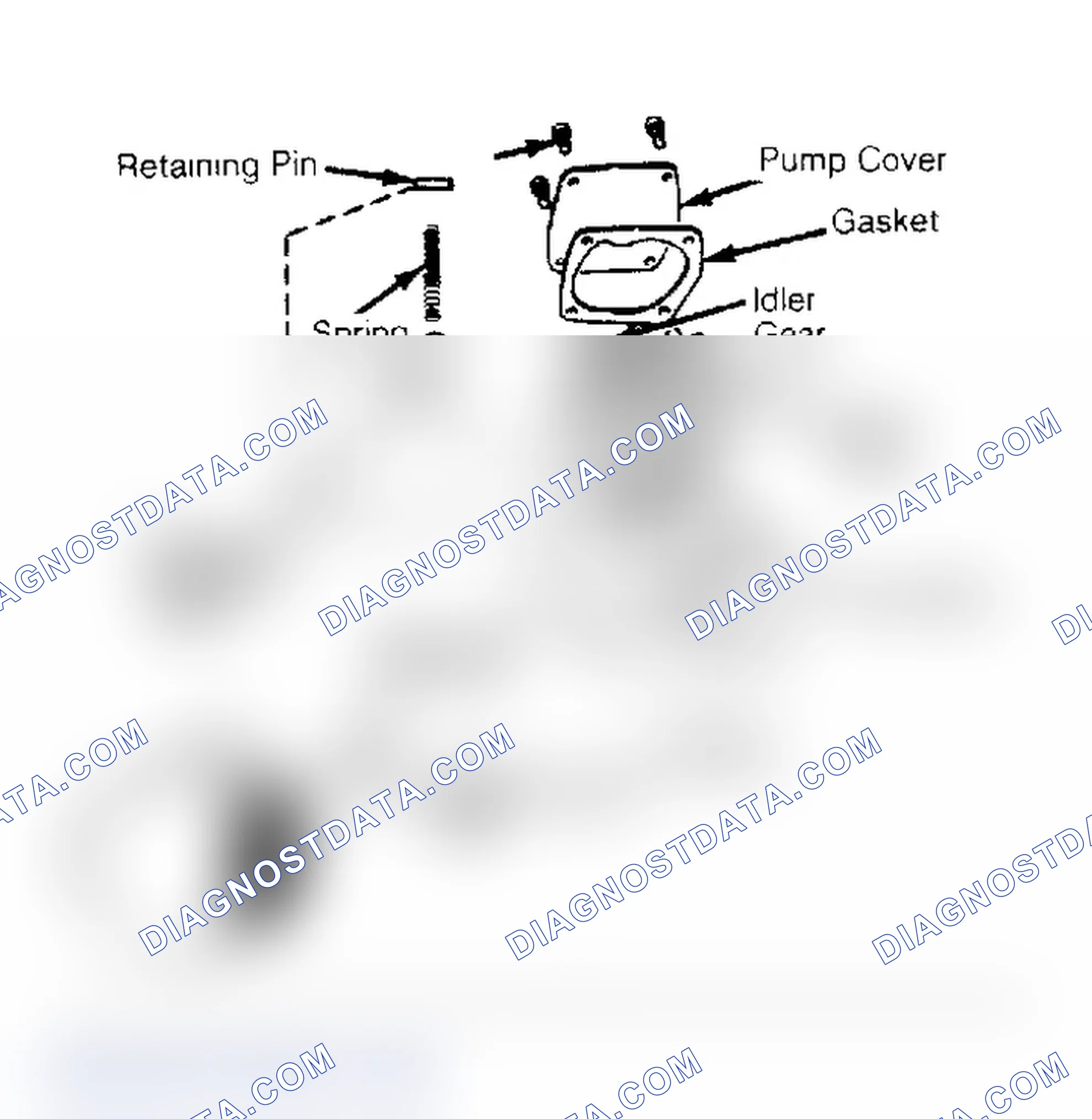 Scheme 12: Oil Pump Assembly Be sure to mark gears at meshing point. Courtesy of General Motors.