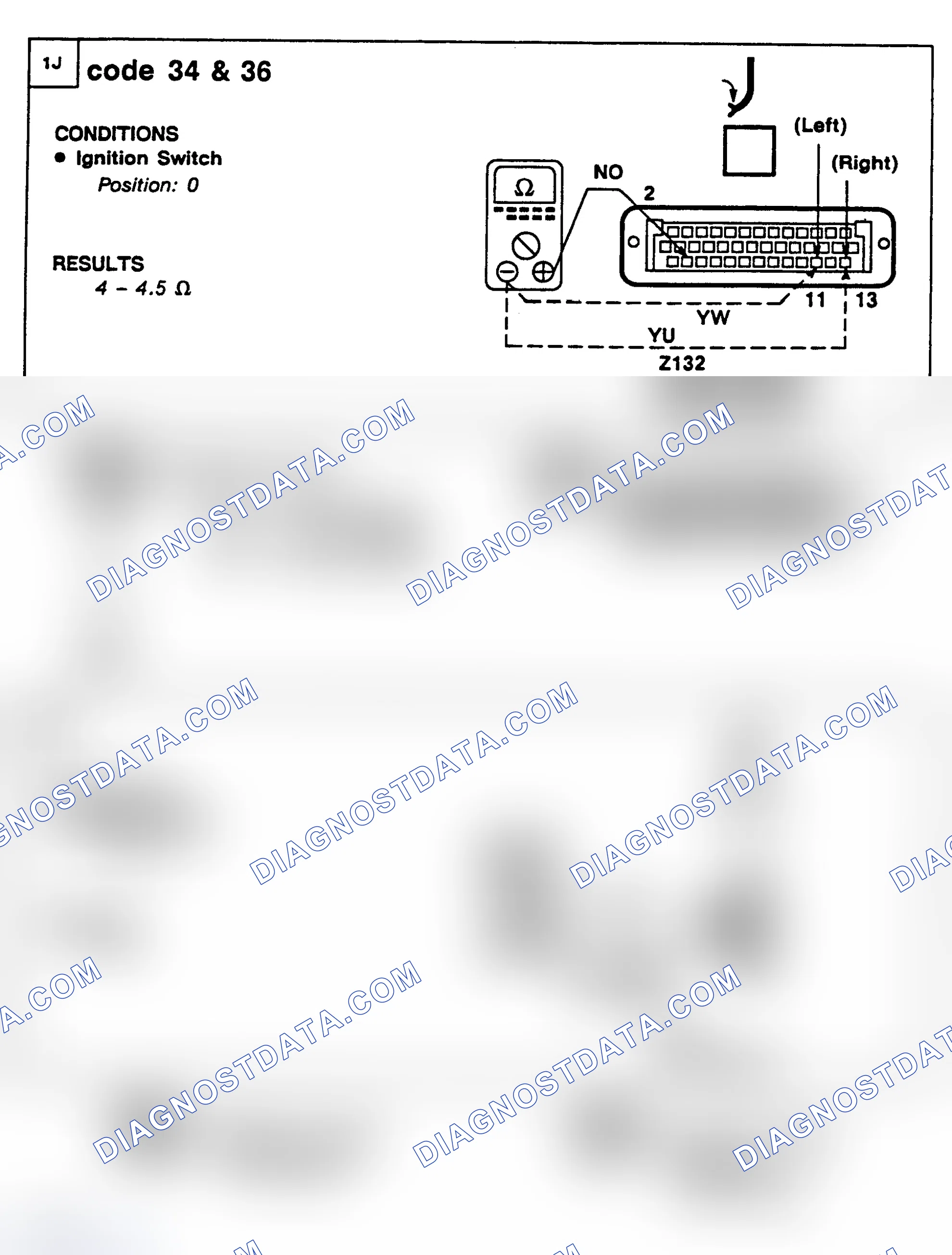 Scheme 31: CODE 34: LEFT BANK INJECTOR FAULT (BANK "A")