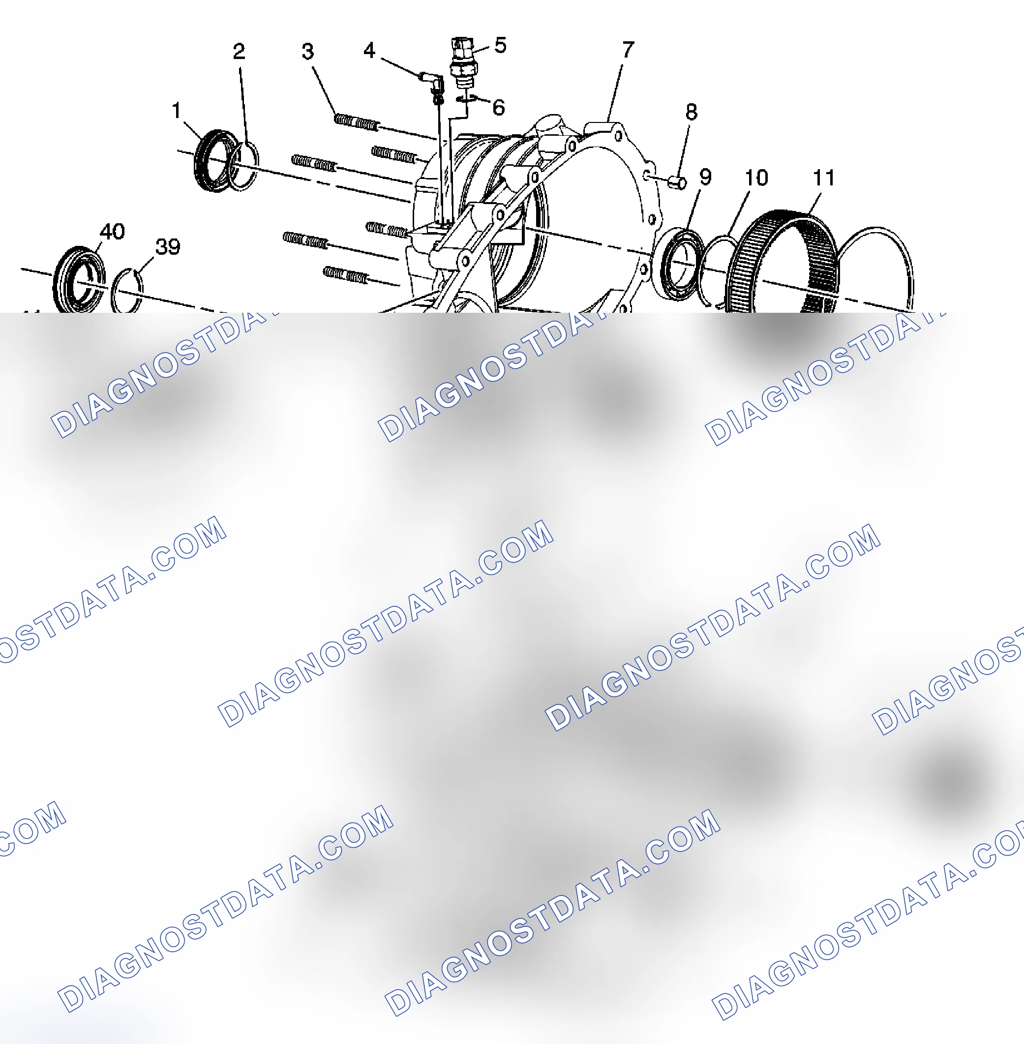Scheme 248: Transfer Case Disassembled View