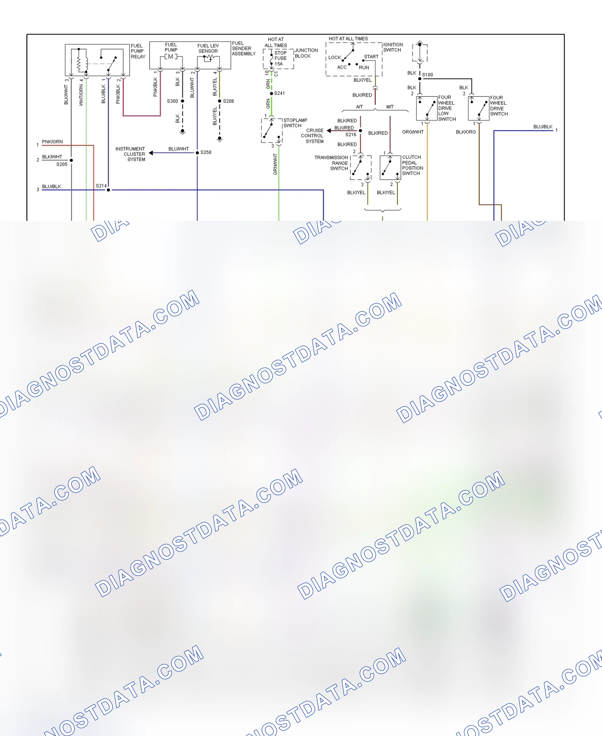 Scheme 183: PCM Wiring Diagram (Tracker - 2.0L - 2 Of 3)