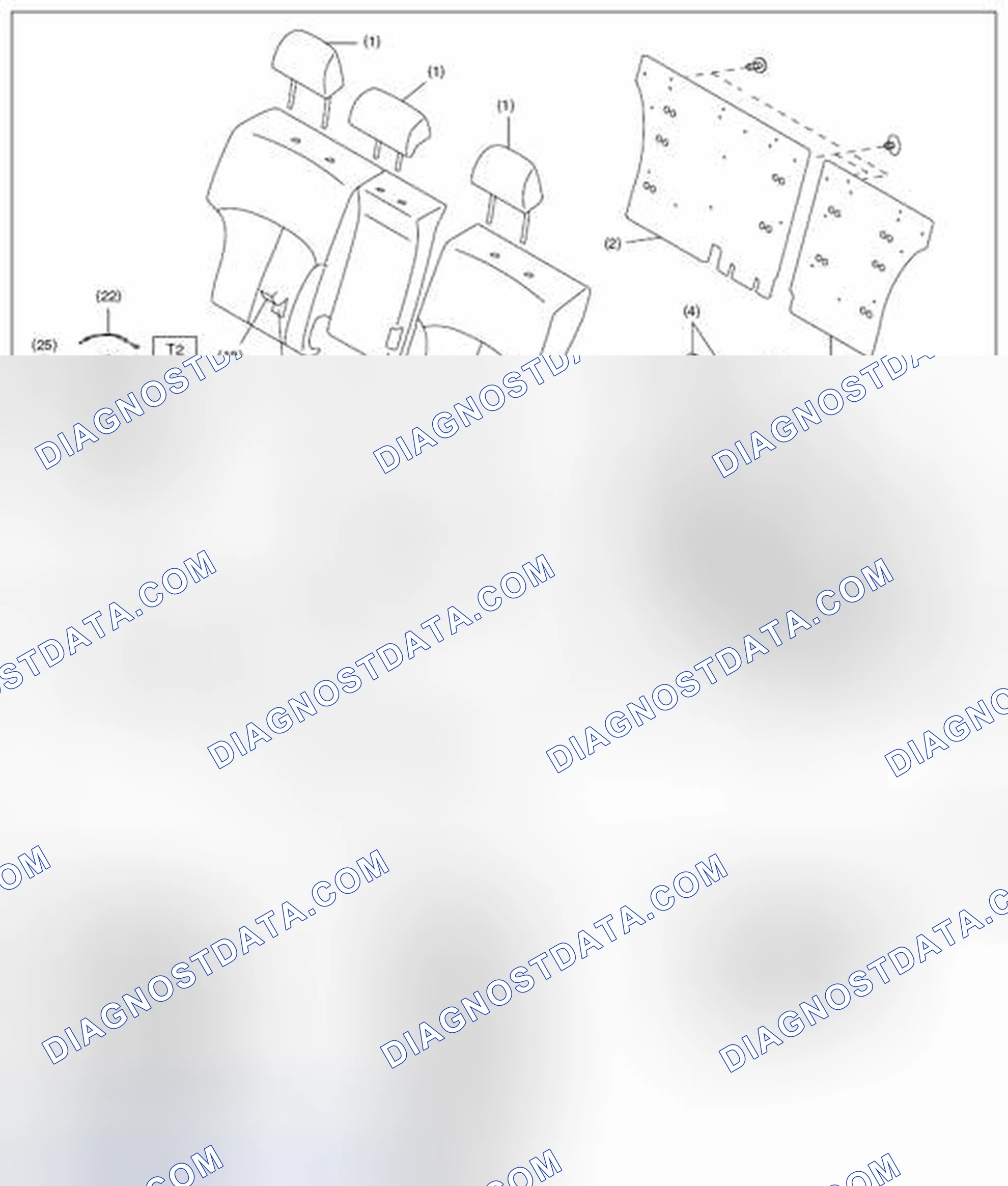 Scheme 21: REAR SEAT (OUTBACK MODEL)