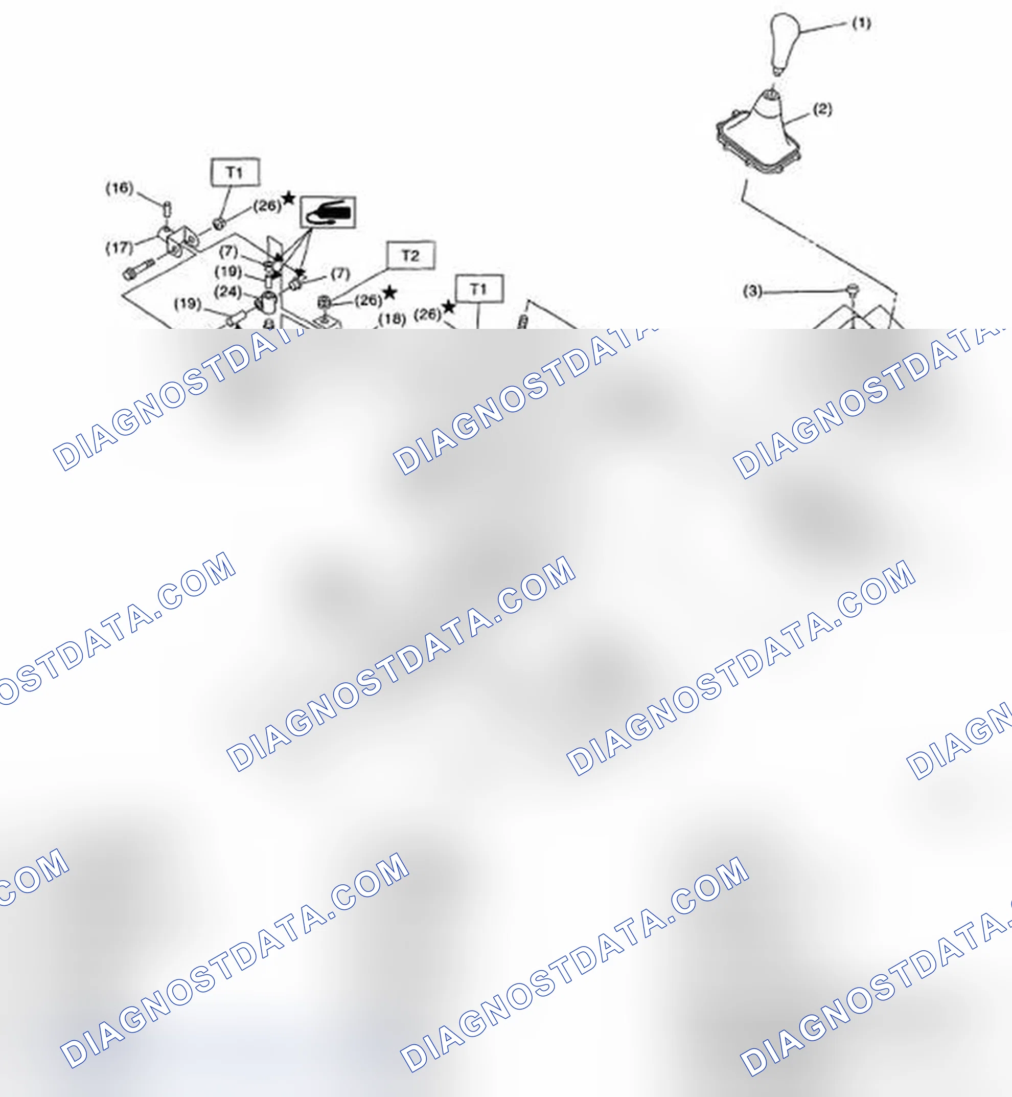 Scheme 419: 5MT GEAR SHIFT LEVER