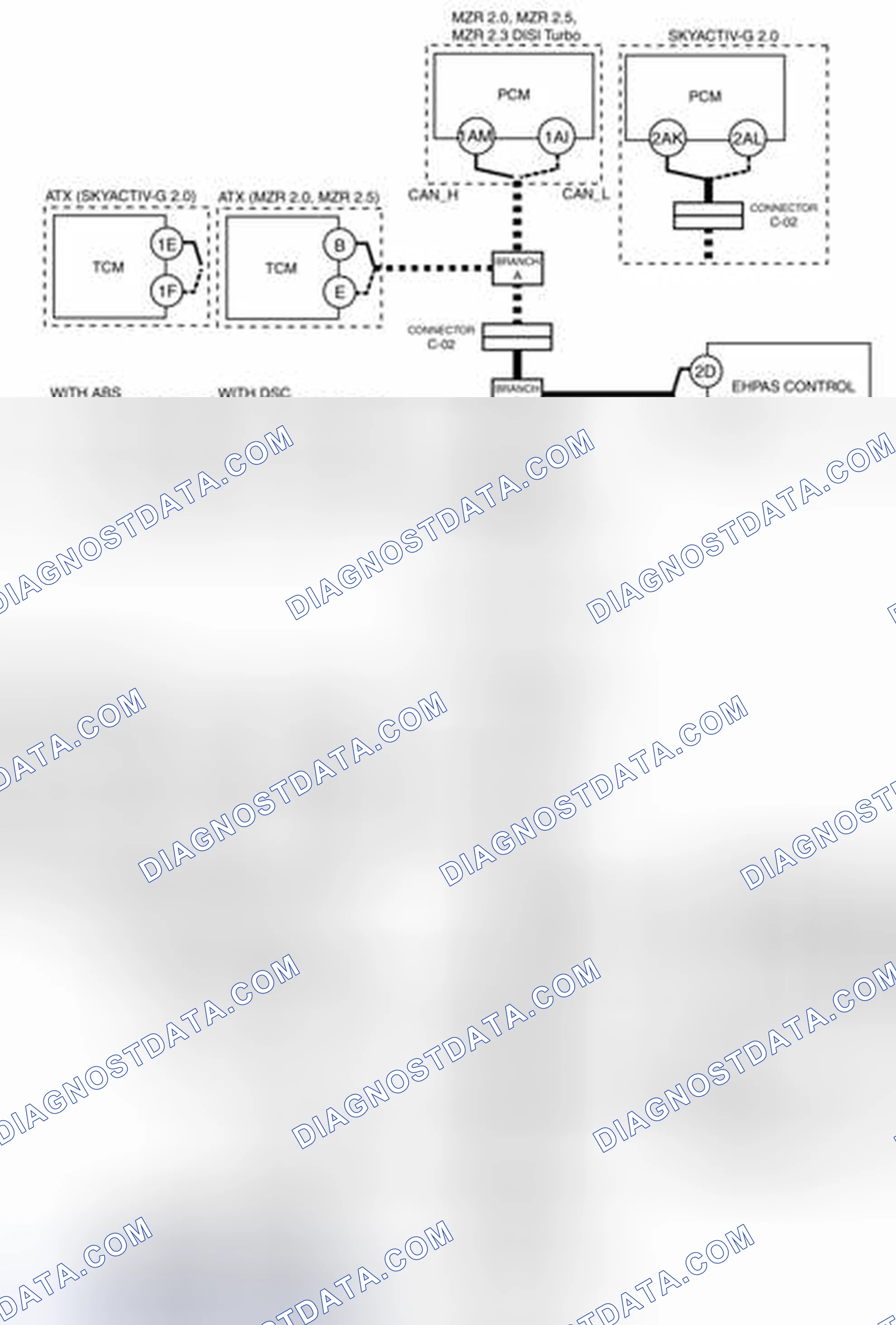 Scheme 82: SAS Control Module And Branch D (Open Circuit) System Wiring Diagram