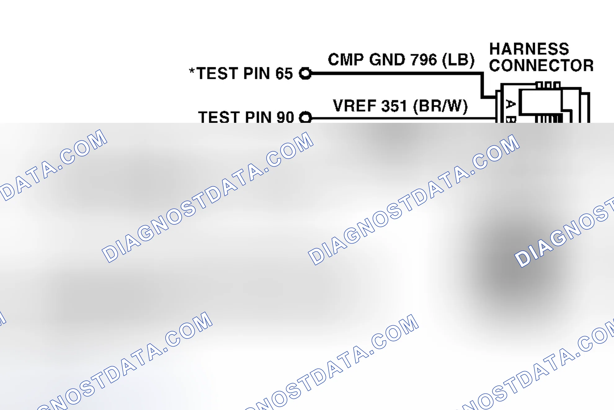 Scheme 285: Camshaft Position Sensor Circuit & Connector Terminals