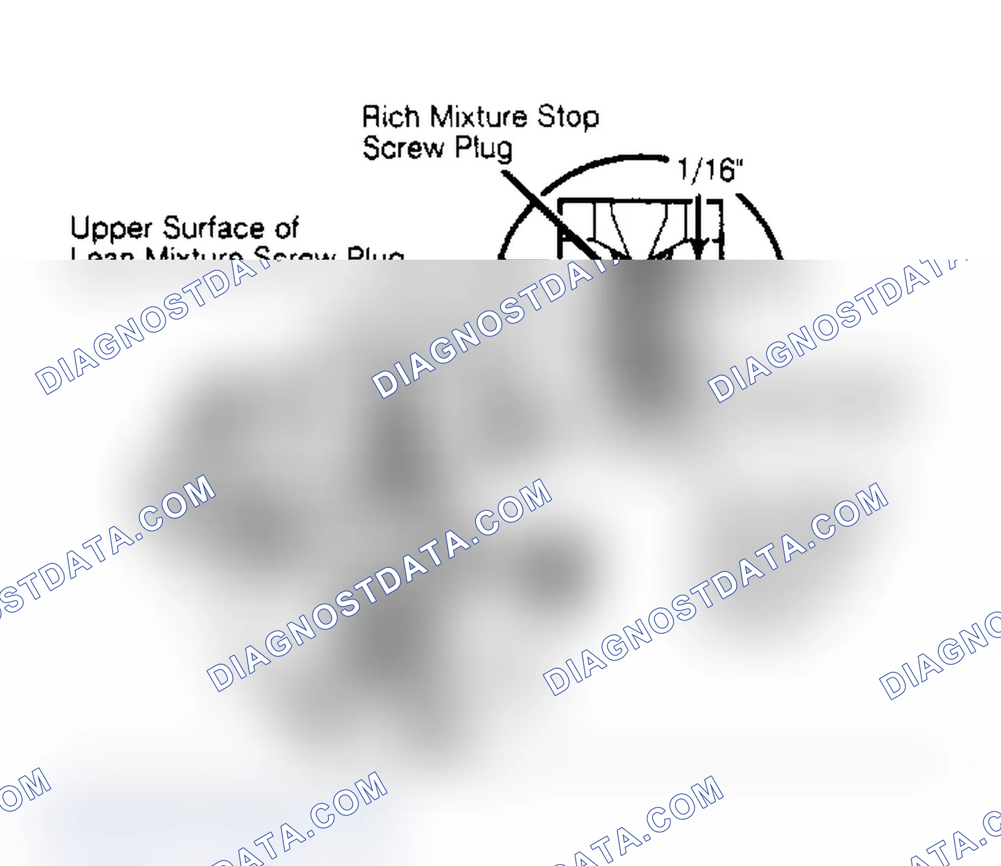Scheme 7: Inst. Lean Mixture Screw Plug & Rich Mixture Stop Screw Plug Plugs seal settings and prevent loss of fuel vapor.