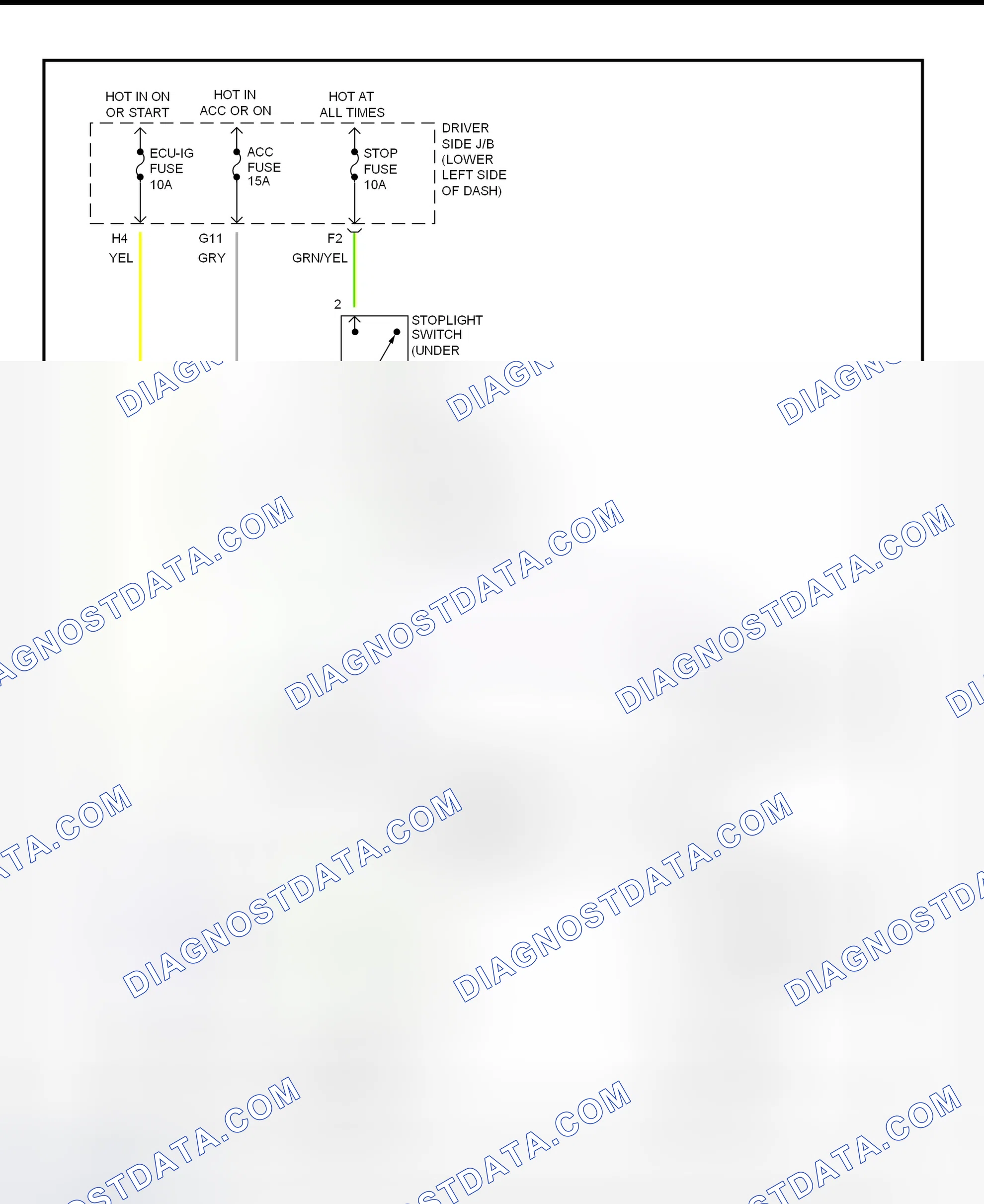 Scheme 308: Shift Interlock System Wiring Diagram (2001 - Toyota 4Runner)