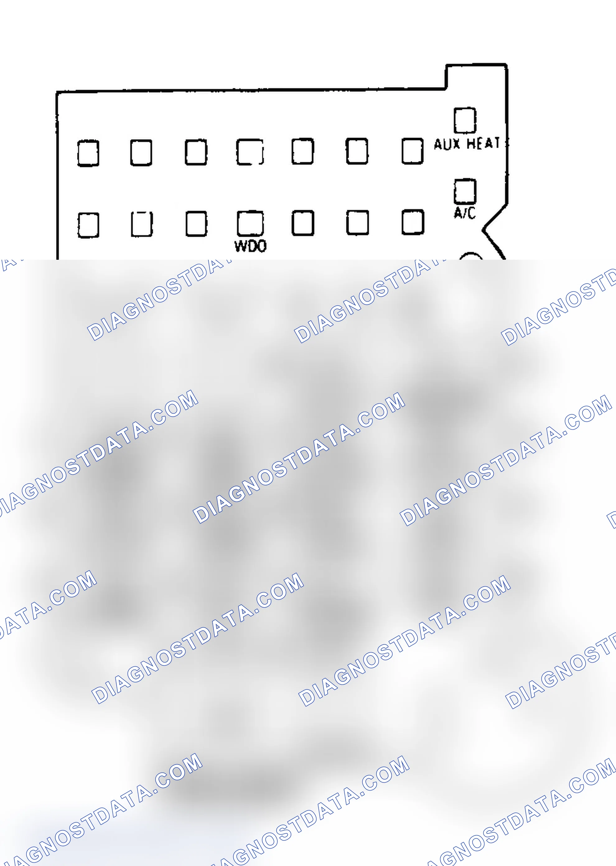 Scheme 26: FUSE PANEL IDENTIFICATION (1988-92 "G" SERIES VAN)