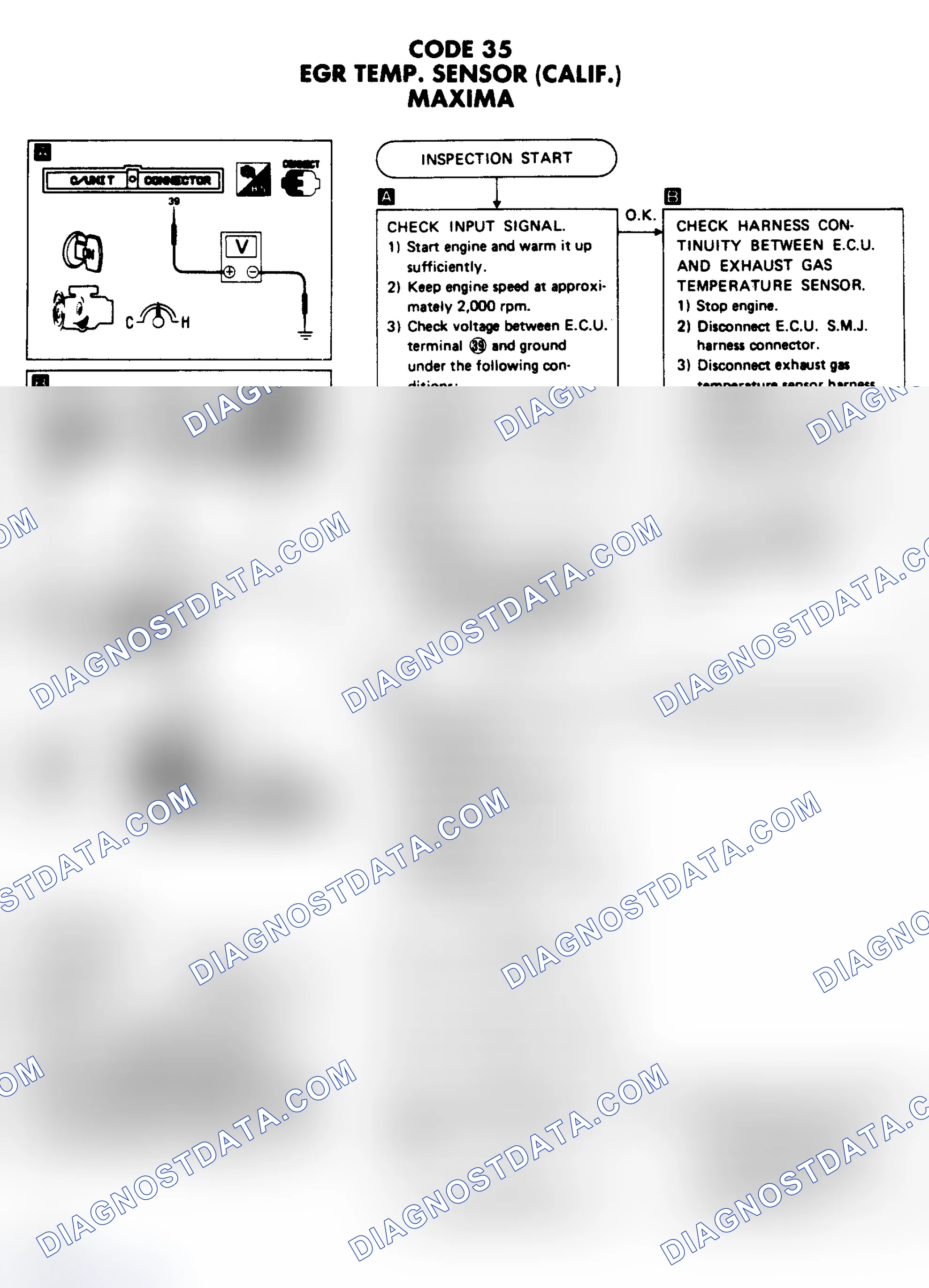 Scheme 17: CODE 35: EGR TEMP. SENSOR (CALIF.)