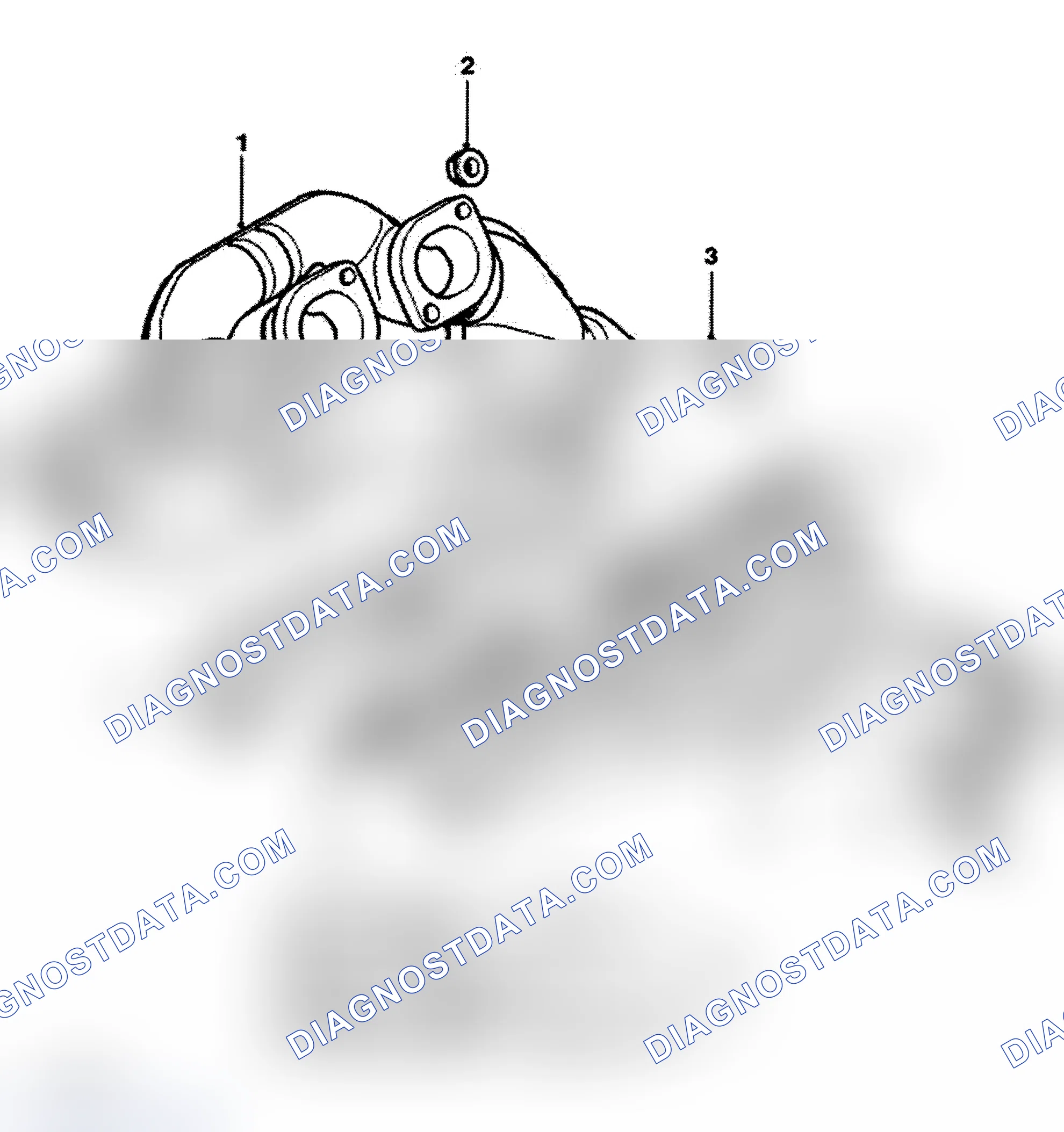 Scheme 1: EXHAUST MANIFOLD COMPONENT LAYOUT