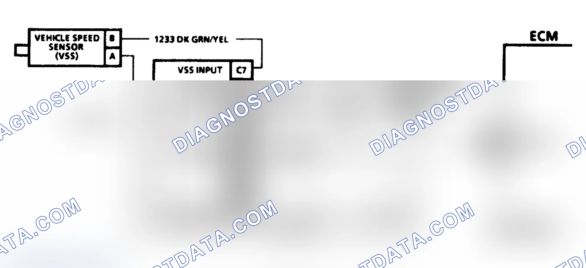 Scheme 253: Code 24 Schematic ("P" Series M/T) Vehicle Speed Sensor Transmission Output Signal