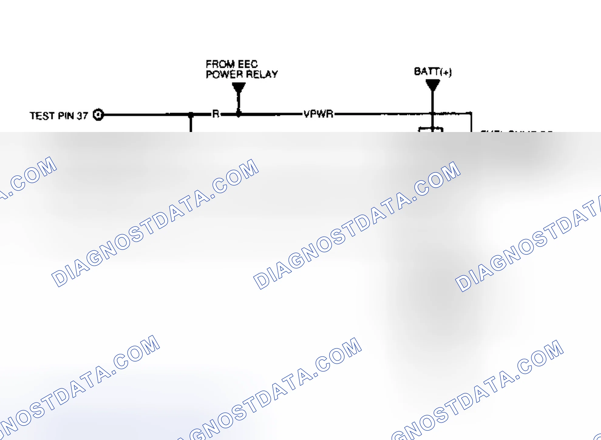 Scheme 61: Fuel Pump Monitor Circuit Diagram (Mustang)