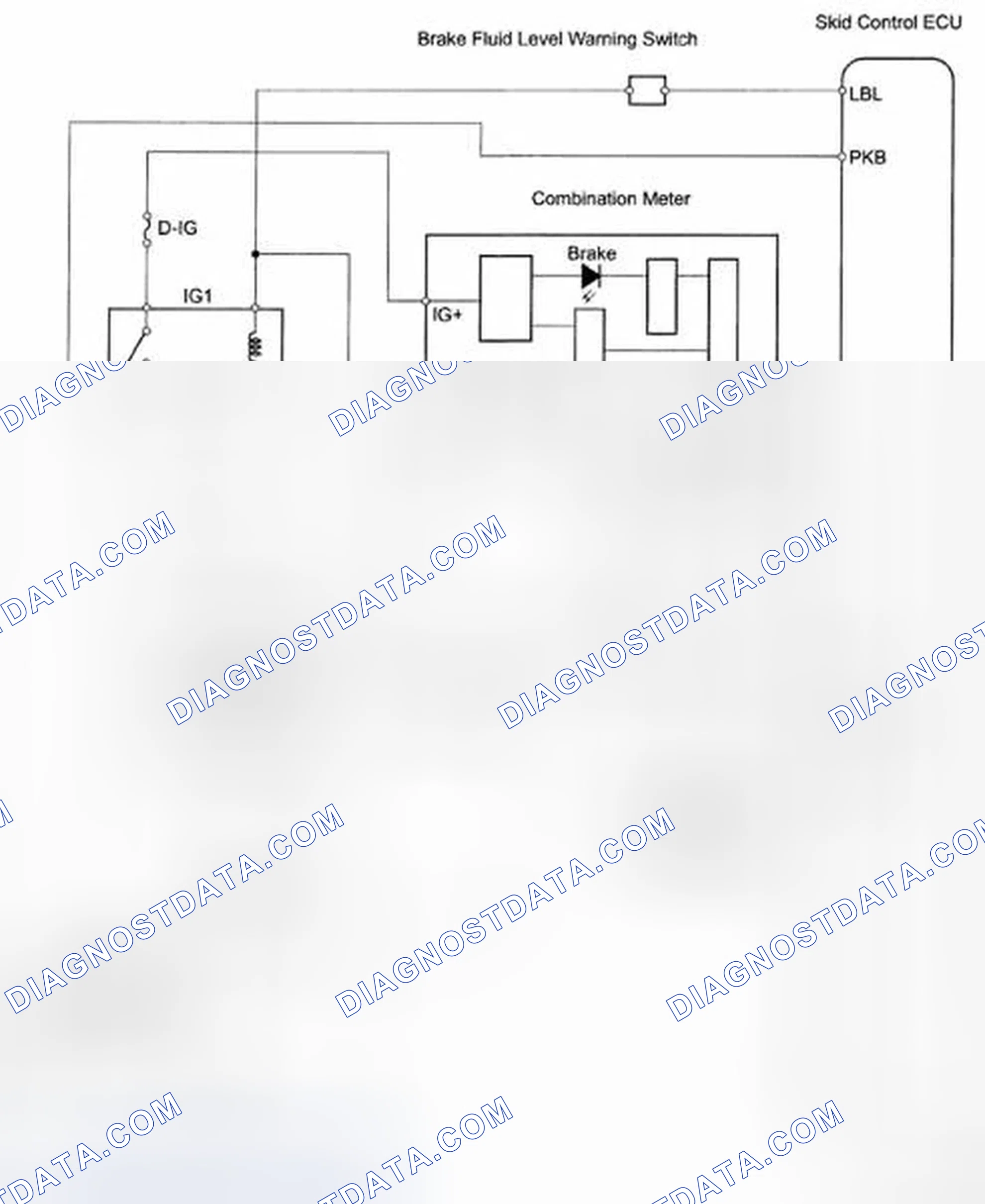 Scheme 64: Brake Warning Light Circuit - Wiring Diagram