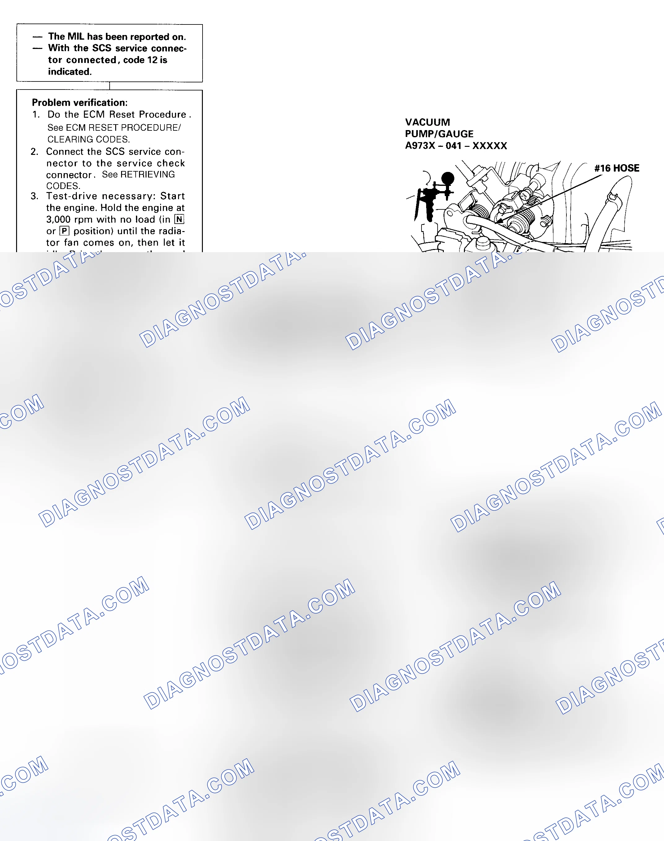 Scheme 35: DTC 12 Diagnostic Flow Chart - 1 Of 4 (Odyssey) Exhaust Gas Recirculation (EGR) System