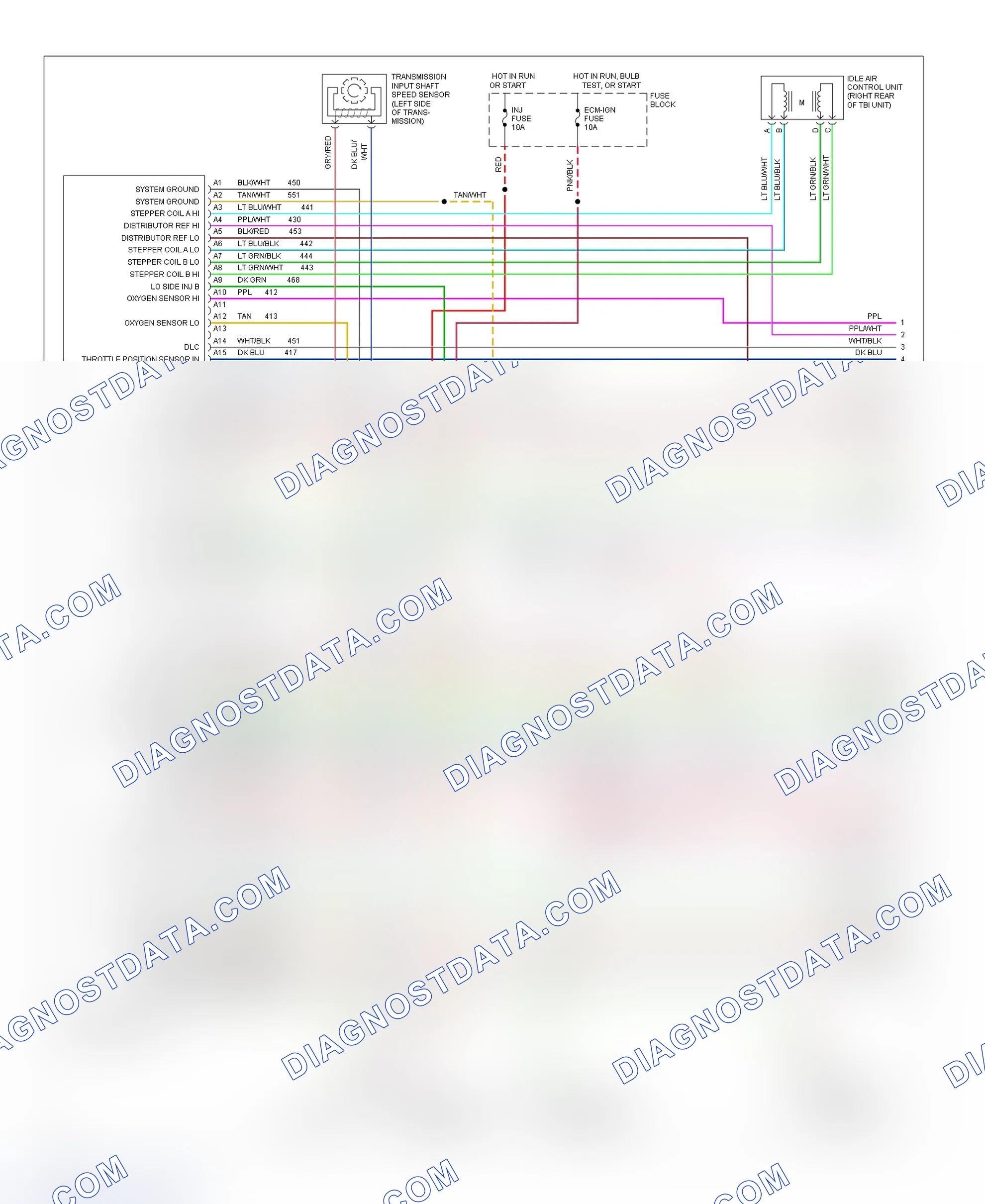 Scheme 119: Wiring Diagram (Pickup, Sierra & Suburban - 7.4L With A/T - 1 Of 3)