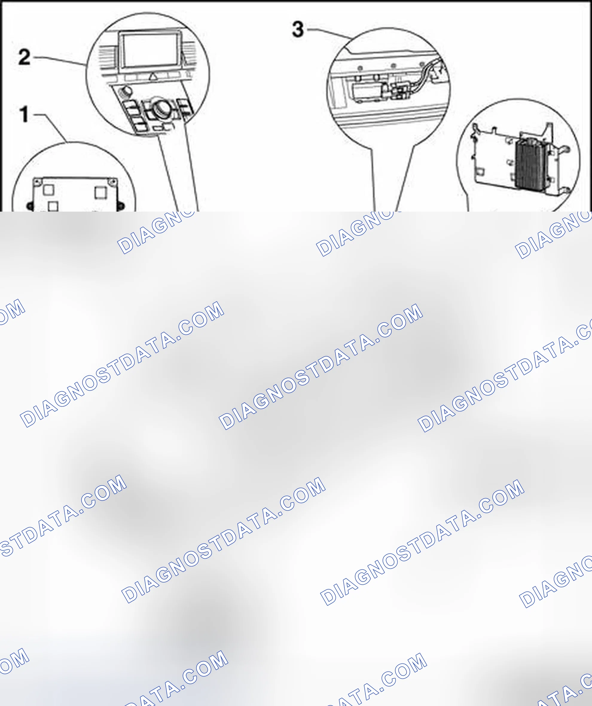 Scheme 156: Navigation system, overview of component location