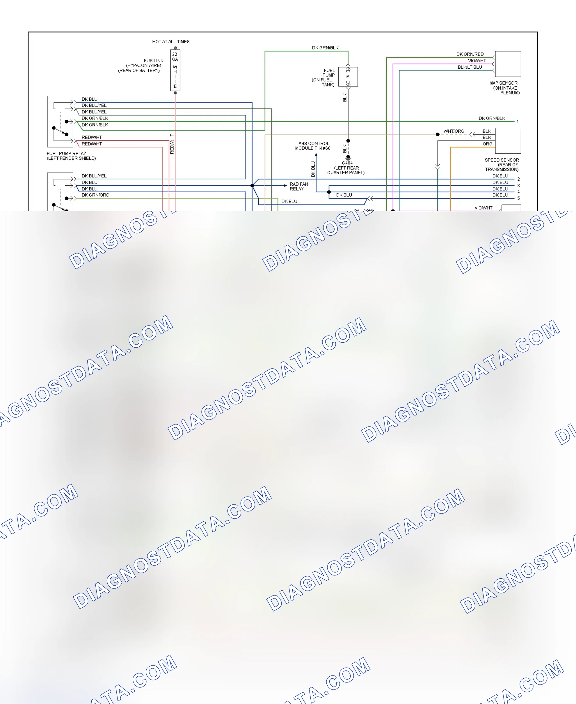 Scheme 10: PCM Wiring Diagram Acclaim, LeBaron Sedan & Spirit 3.0L - (1 Of 2)