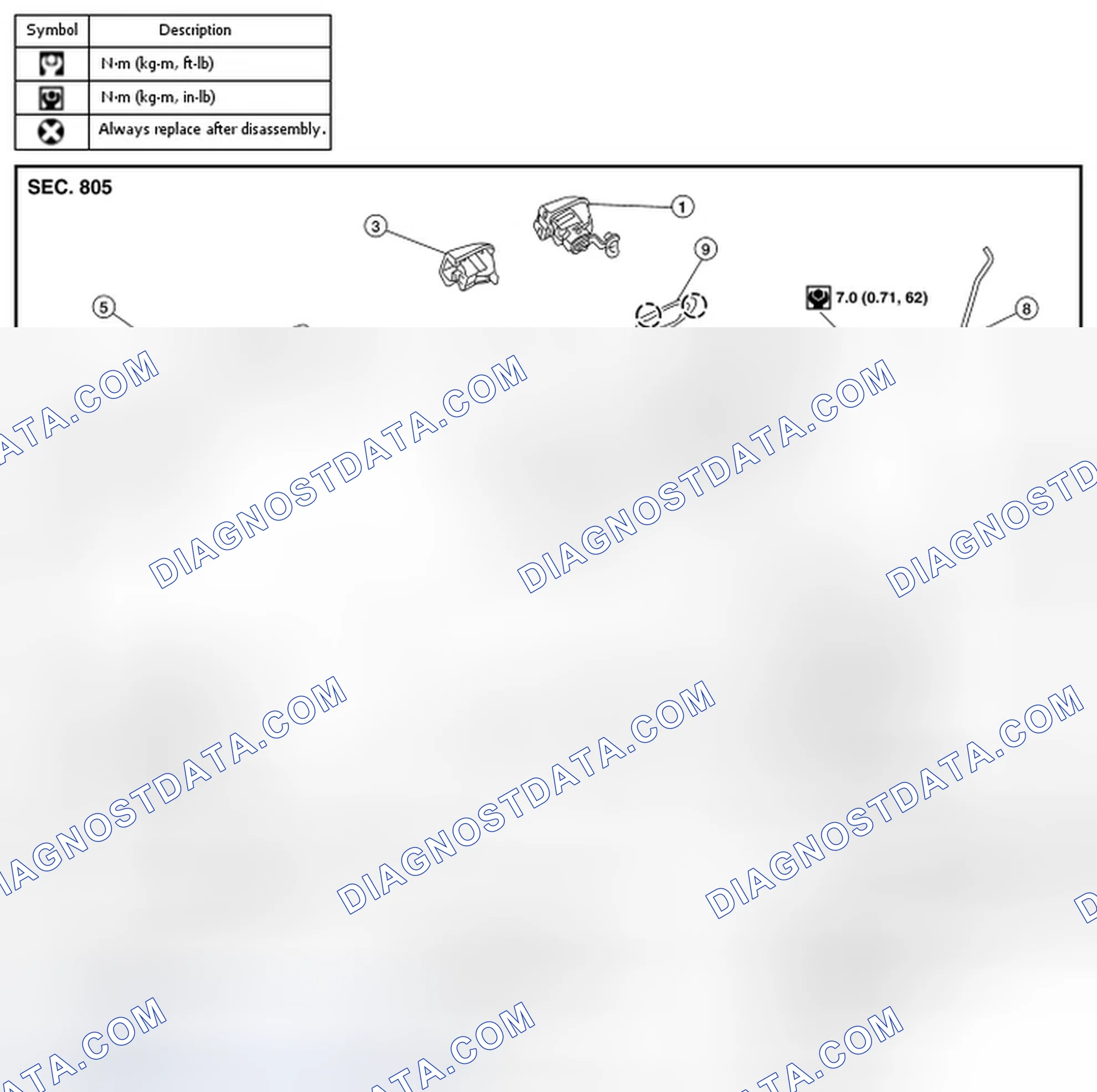 Scheme 18: LOCKS, HINGES AND HOOD LATCH: Exploded View