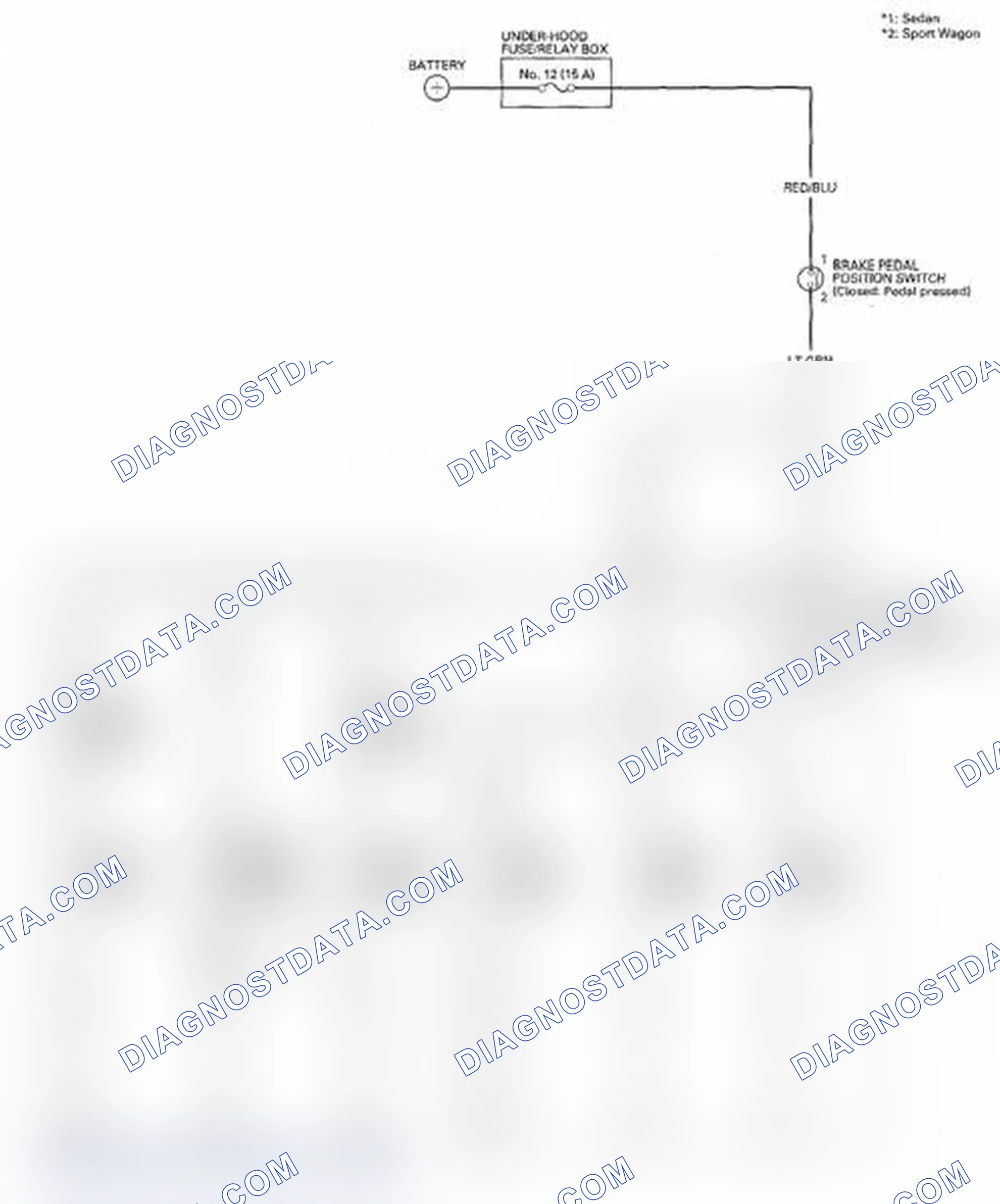 Scheme 79: Circuit Diagram - Brake Lights