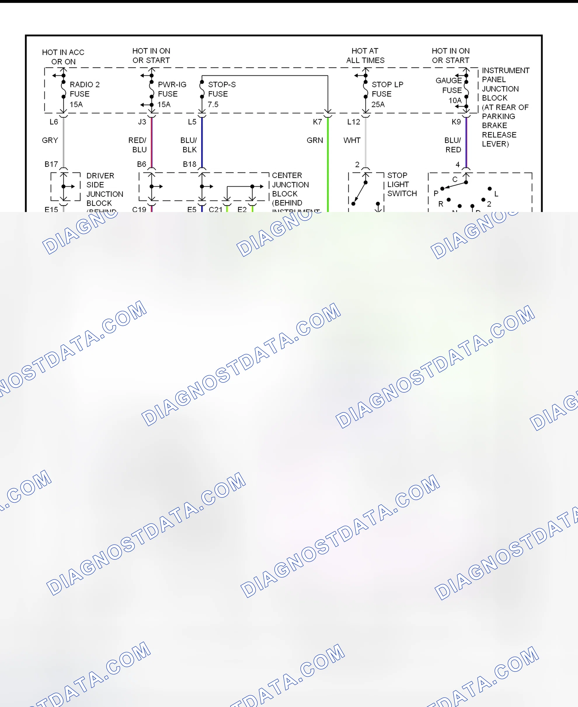 Scheme 114: Shift Lock System Wiring Diagram (Lexus LS400)