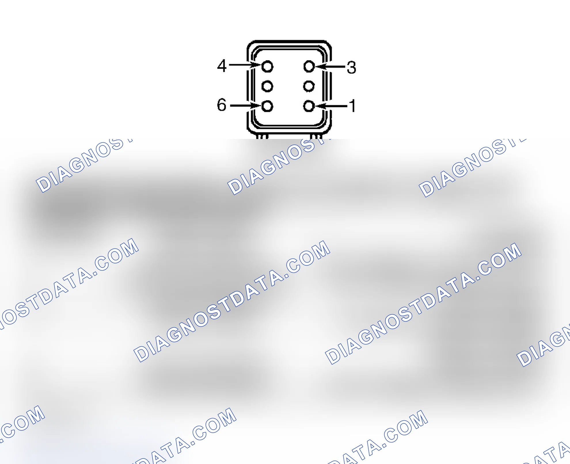 Scheme 1: ACCELERATOR PEDAL POSITION SENSOR CONNECTOR END VIEW