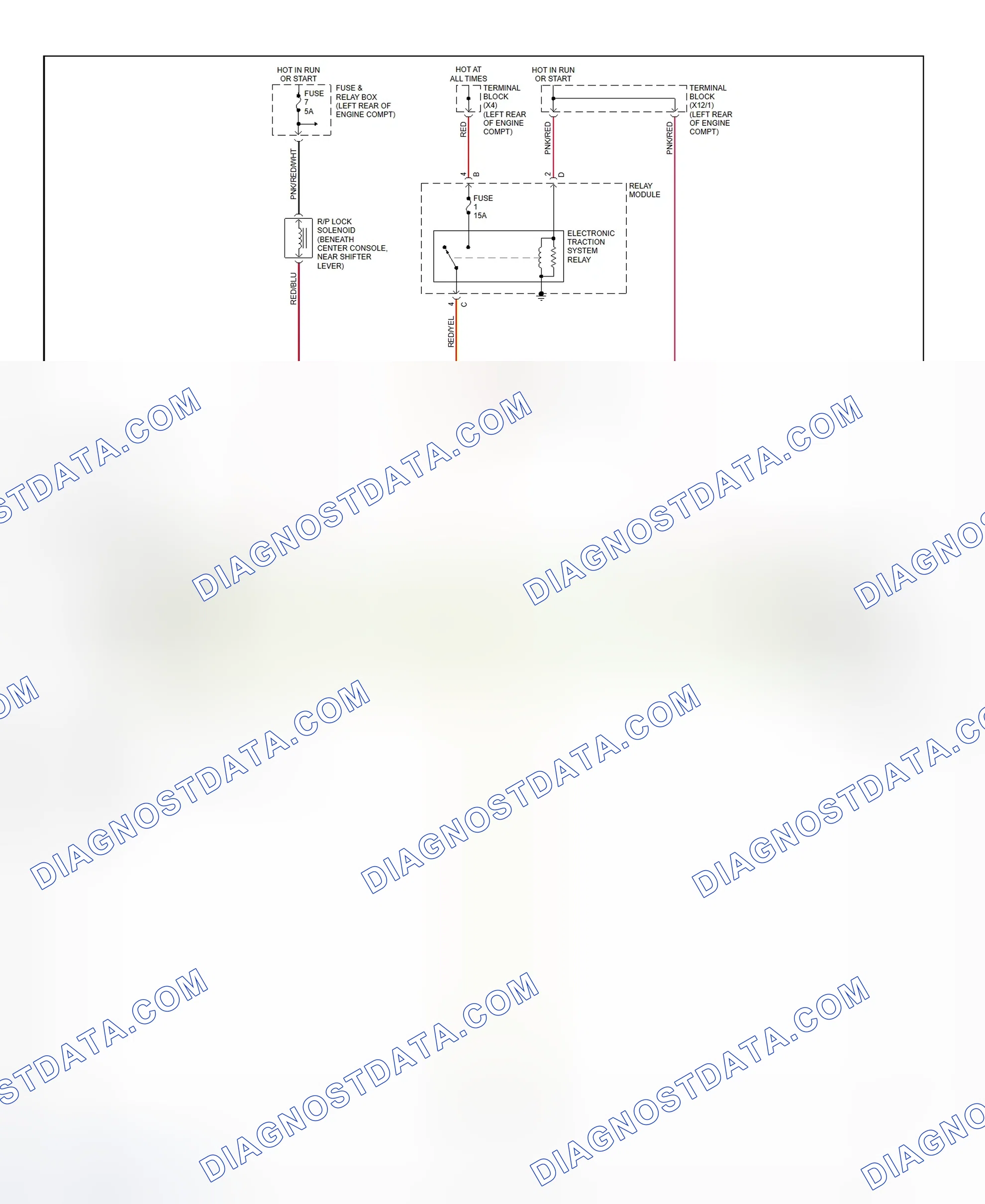 Scheme 18: Shift Interlock System Wiring Diagram (2000 S430 & S500)
