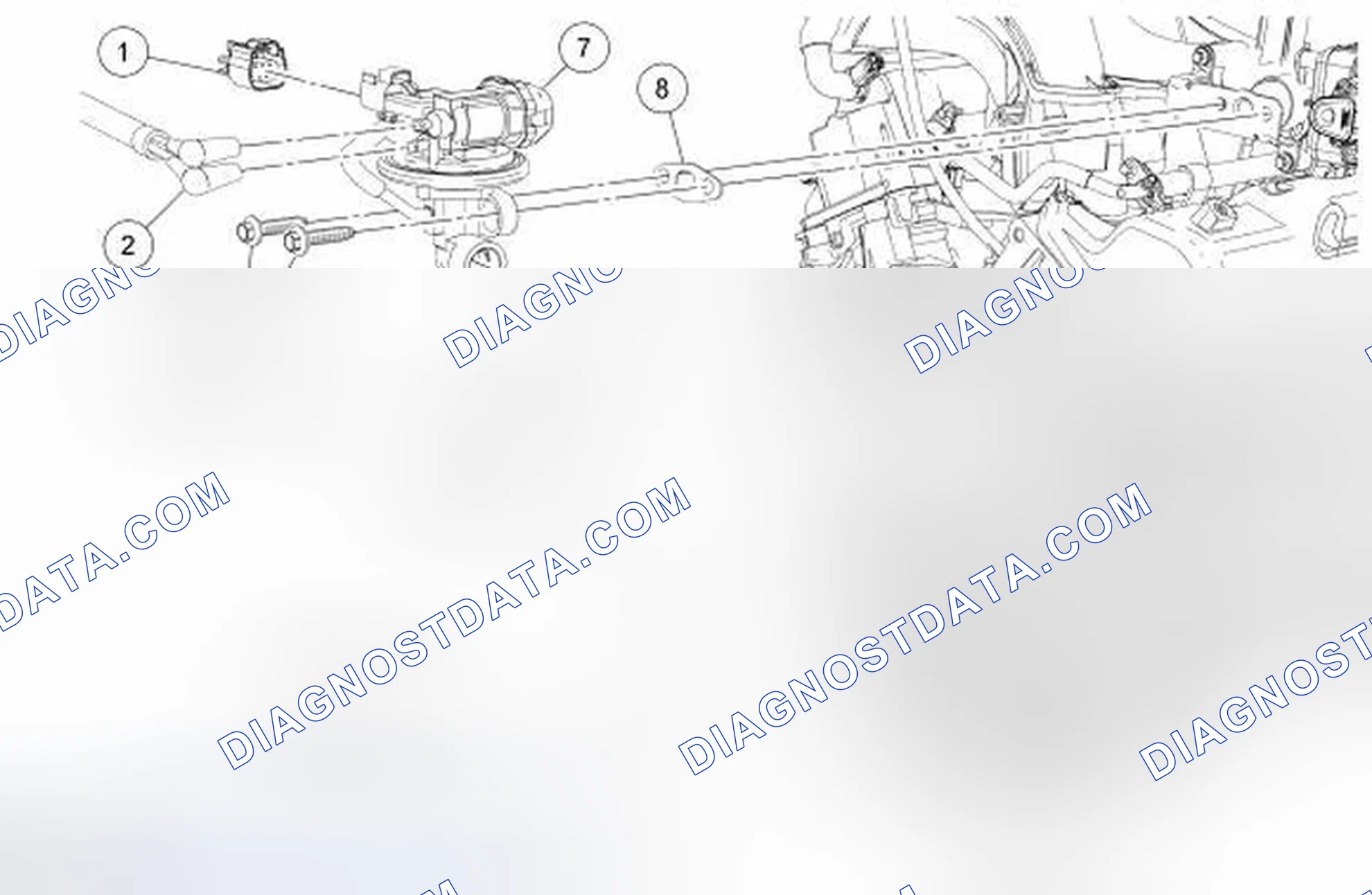 Scheme 3: Exhaust Gas Recirculation (EGR) System Components - Exploded View, 4.0L SOHC