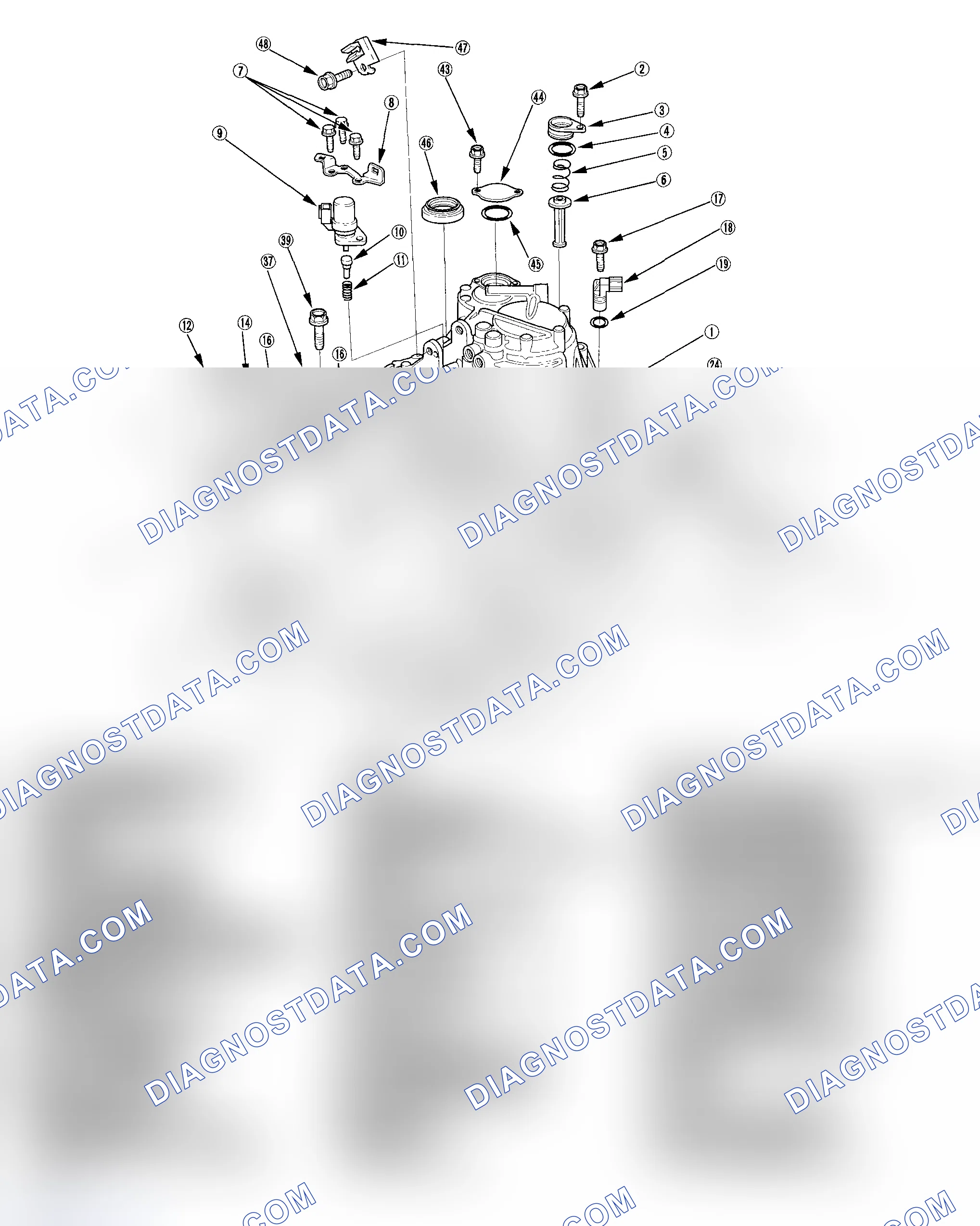 Scheme 95: Exploded View - Transmission Housing
