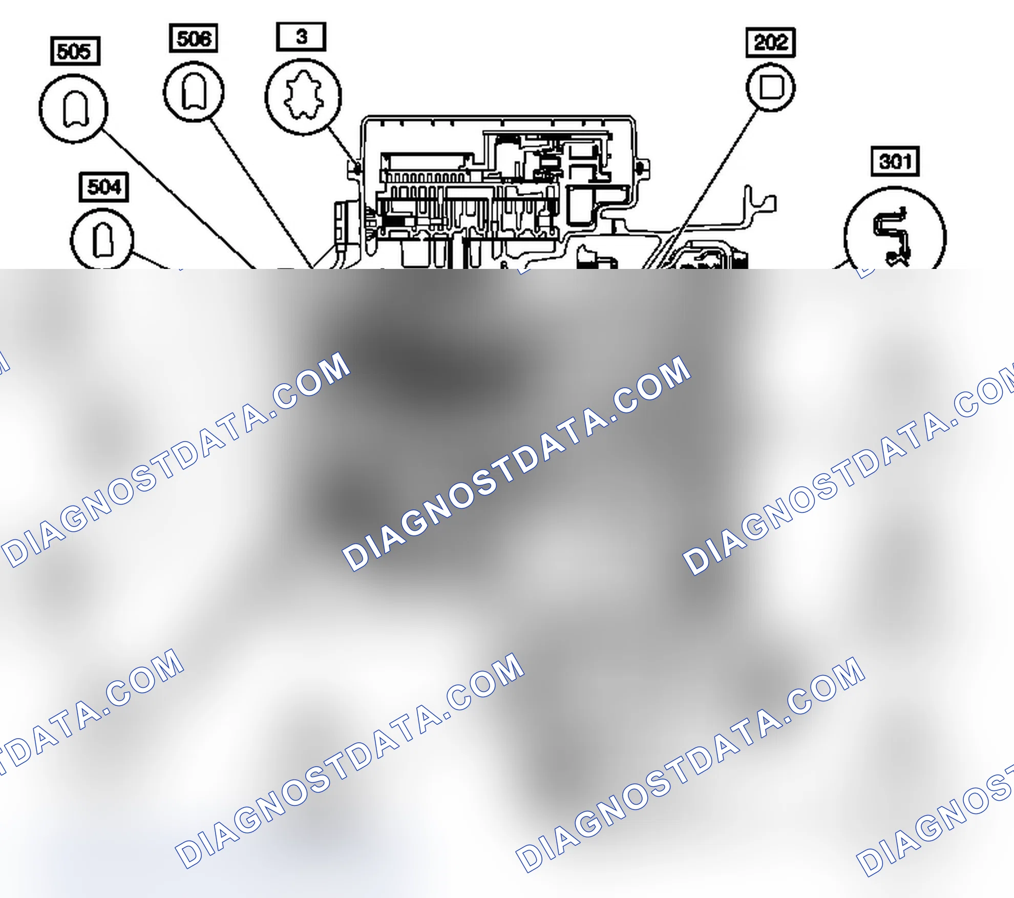 Scheme 101: A/Trans Seal Kit (Gen 1) 24251353 (1 of 2)