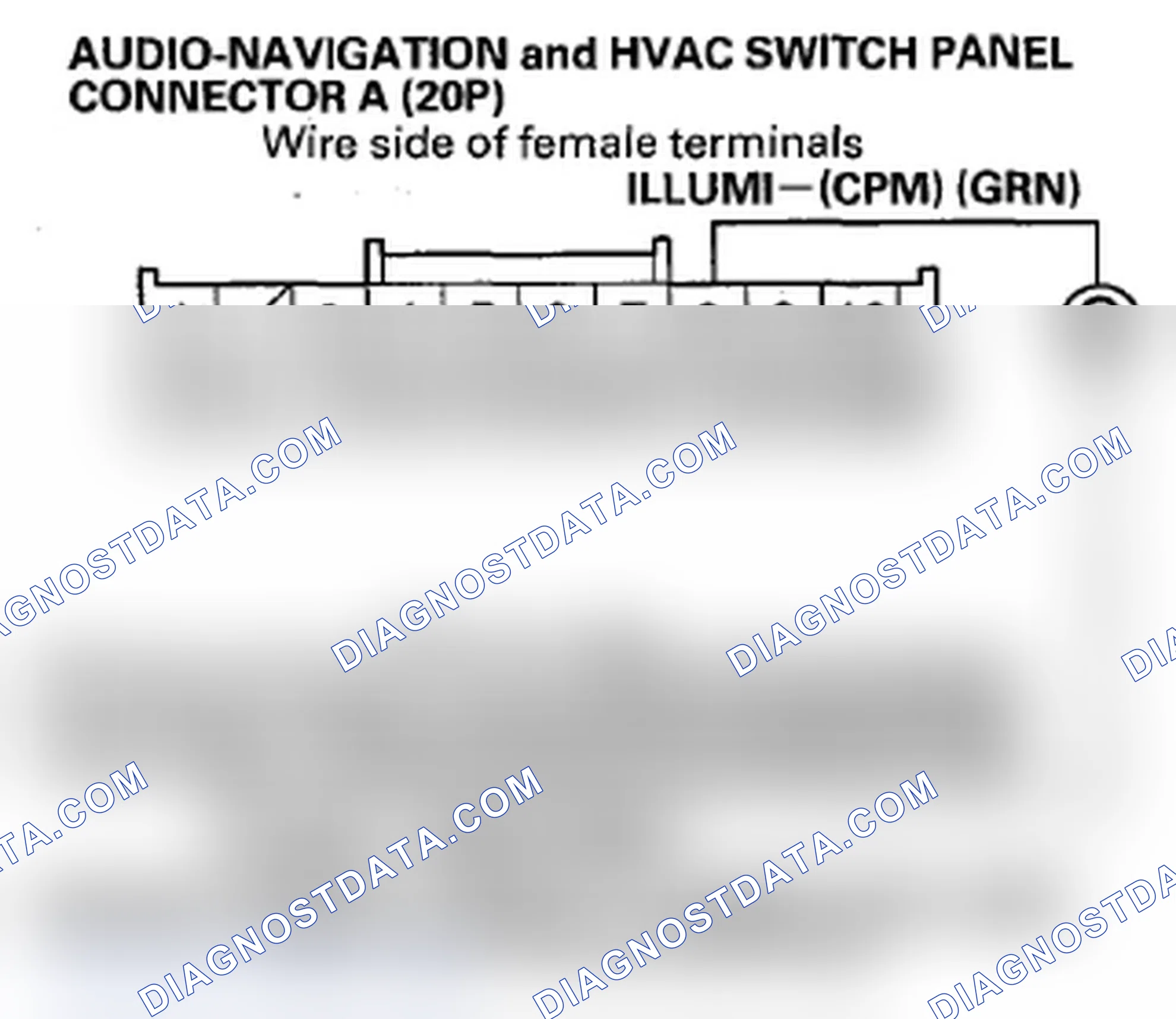 Scheme 206: Audio-navigation and HVAC switch panel button illumination does not work (with navigation)
