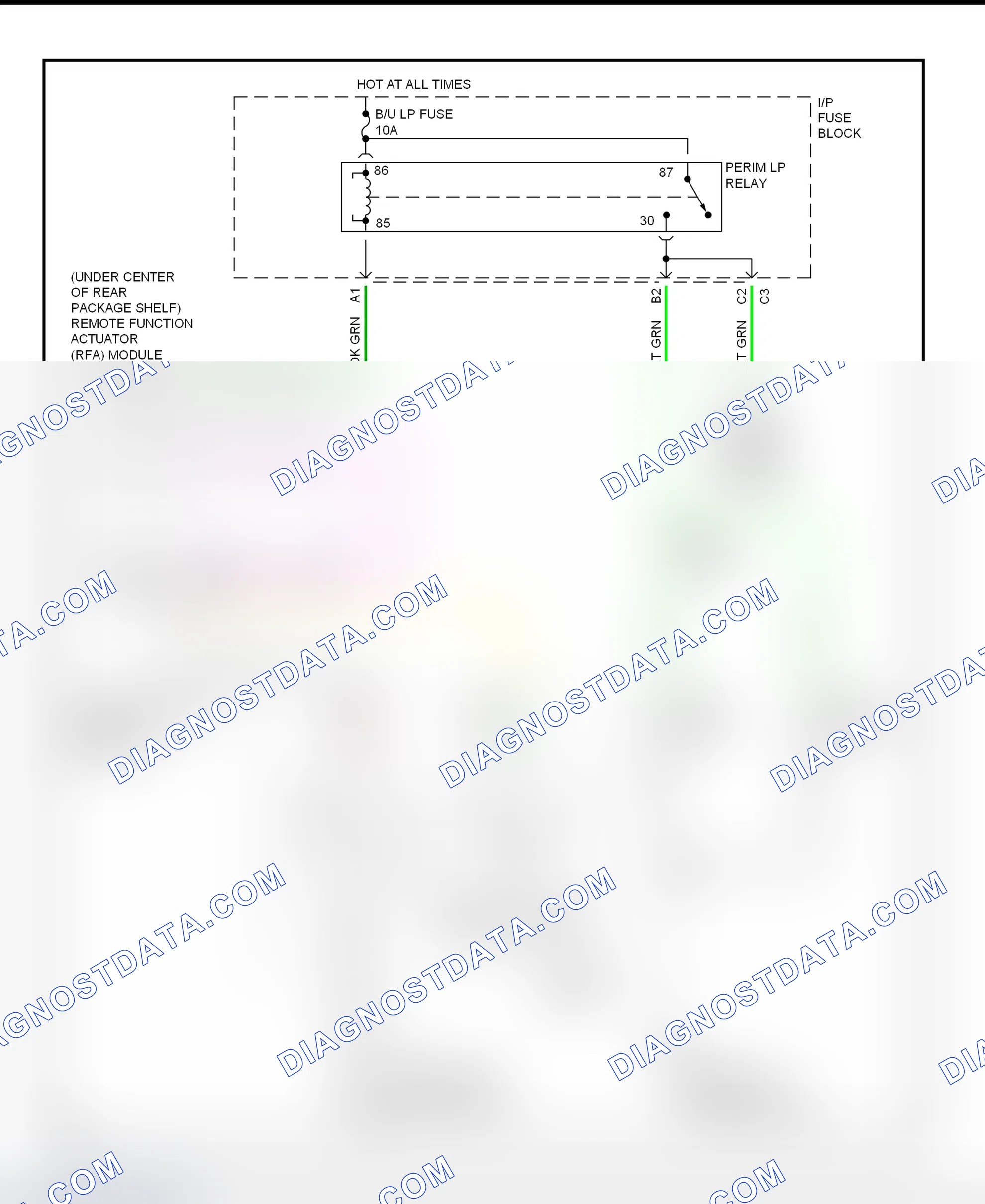 Scheme 65: Back-Up Lights Wiring Diagram (Park Avenue)