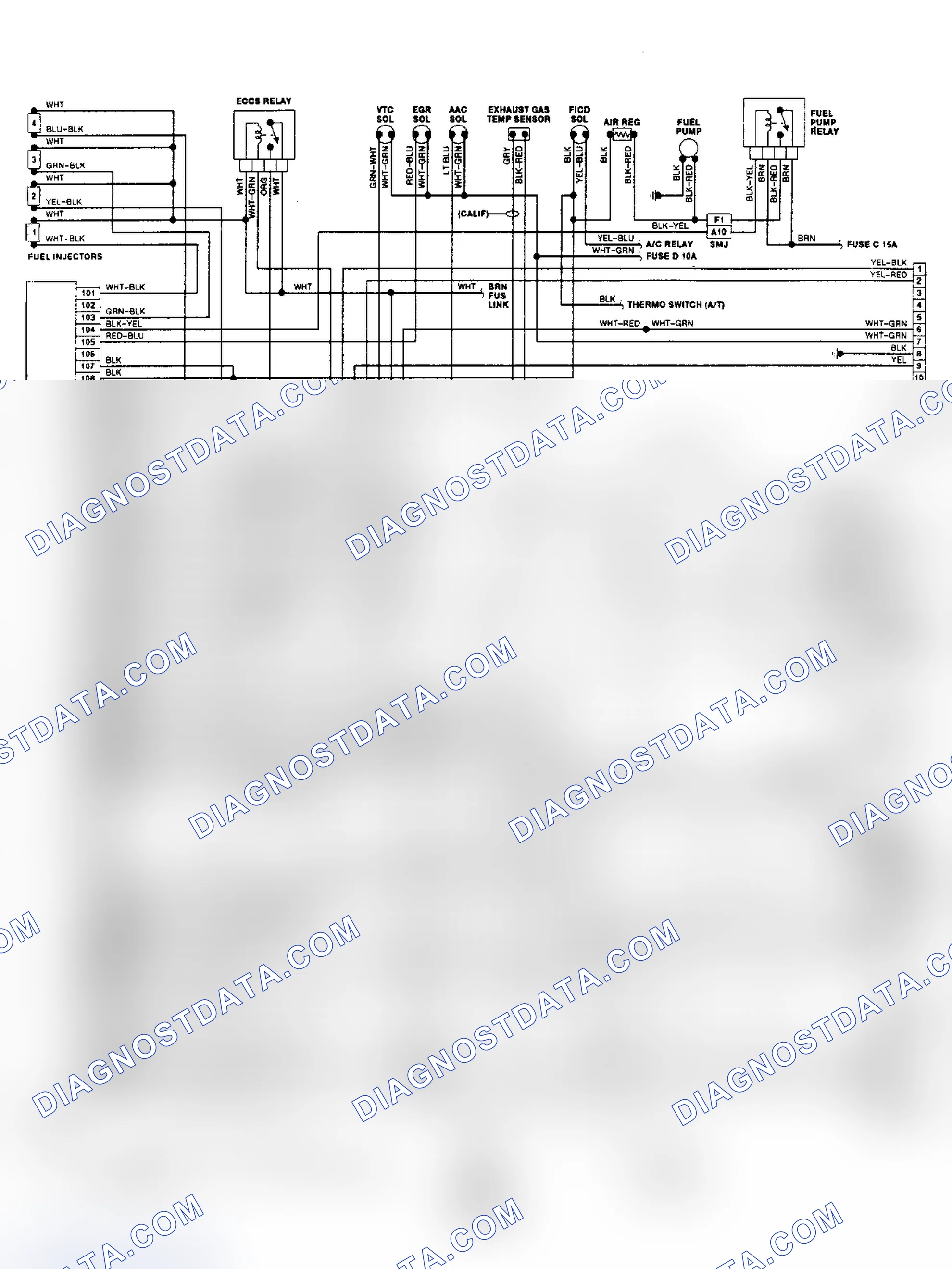 Scheme 2: Wiring Diagram (NX & Sentra 1.6L)