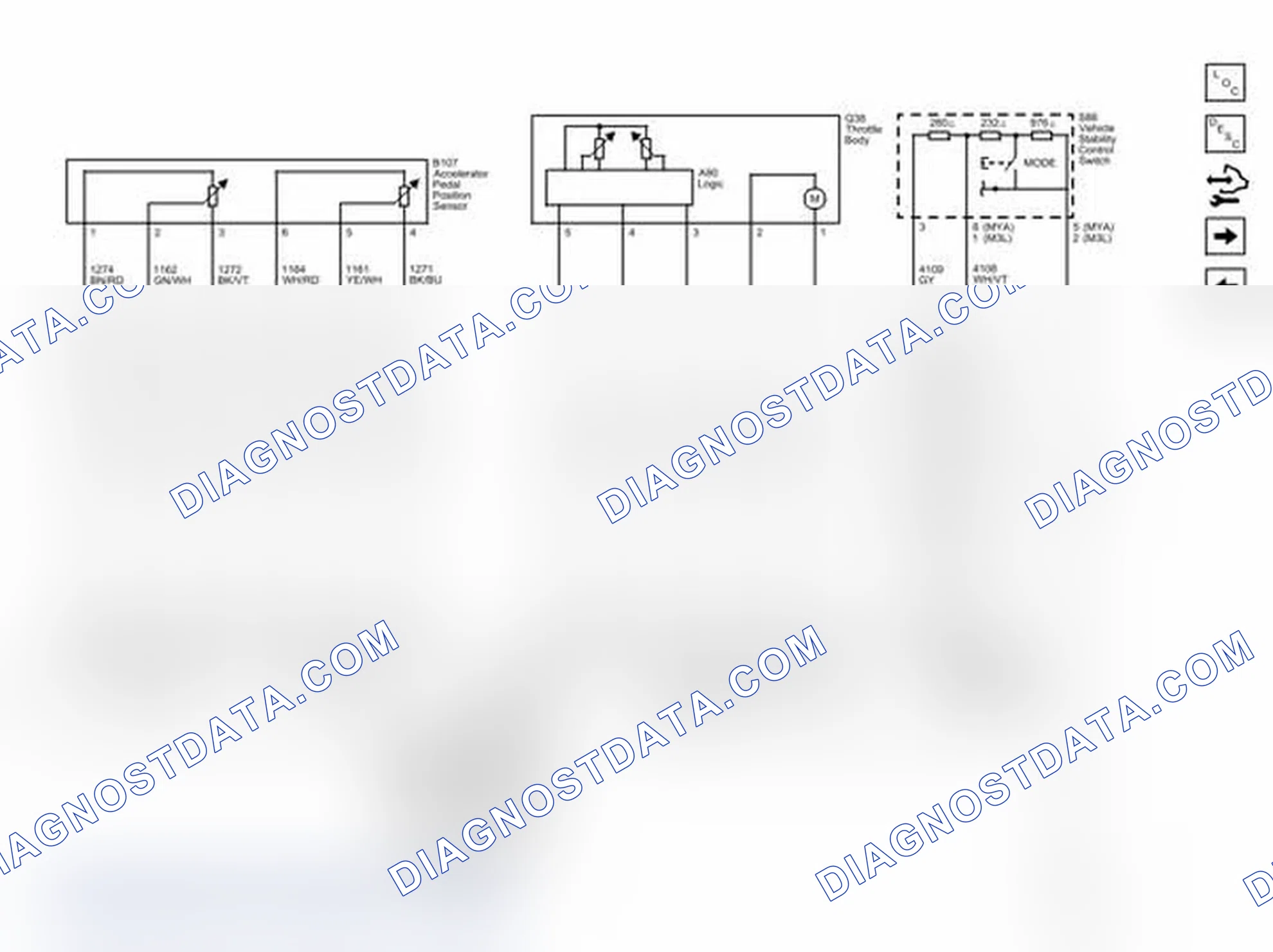 Scheme 114: Engine Data Sensors - Throttle Controls
