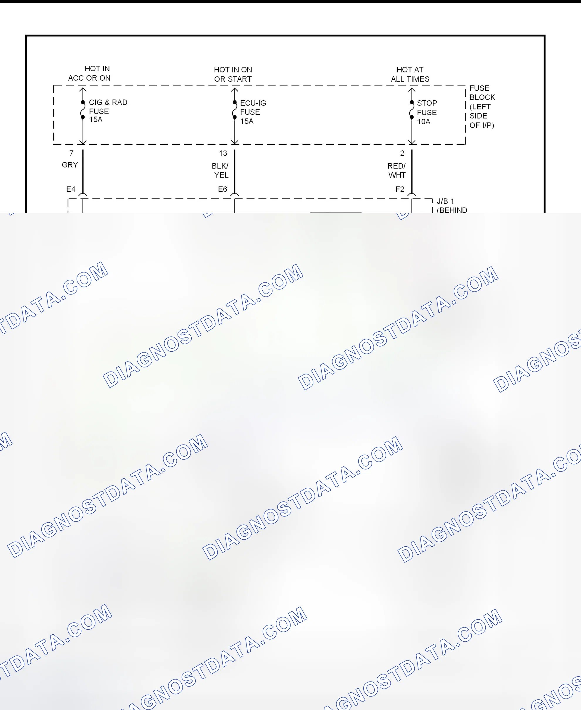 Scheme 19: Shift Interlock System Wiring Diagram (1996 RAV4)
