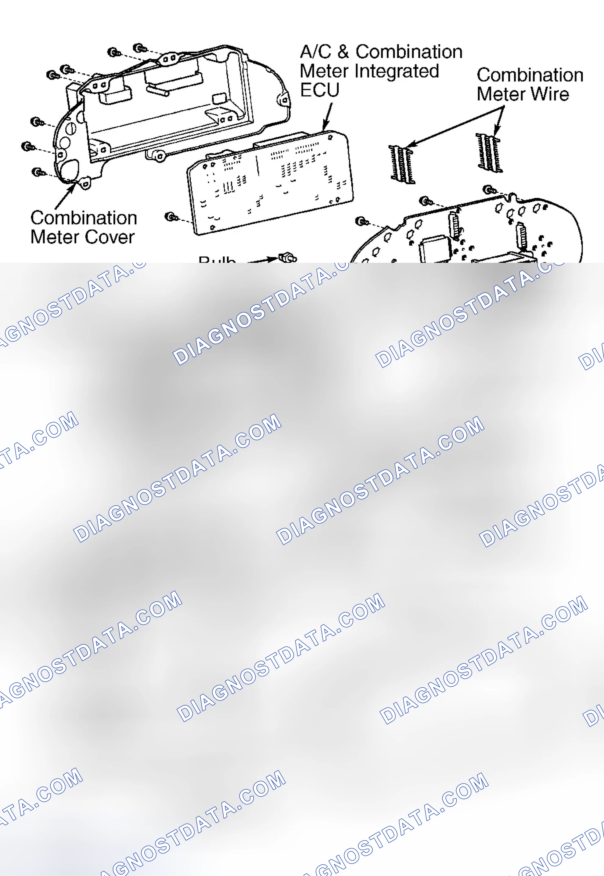 Scheme 6: Exploded View Of Instrument Cluster