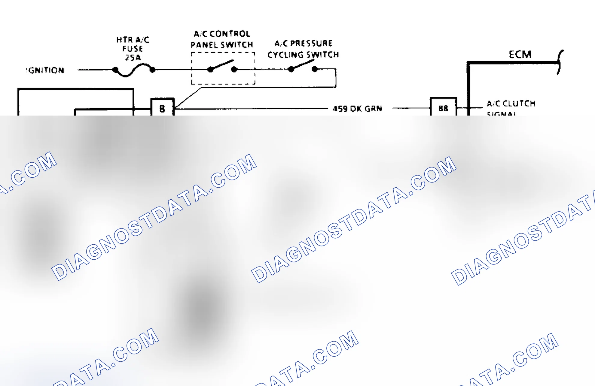 Scheme 37: A/C Clutch Control Diagnosis Schematic (2.5L) (2 of 3)