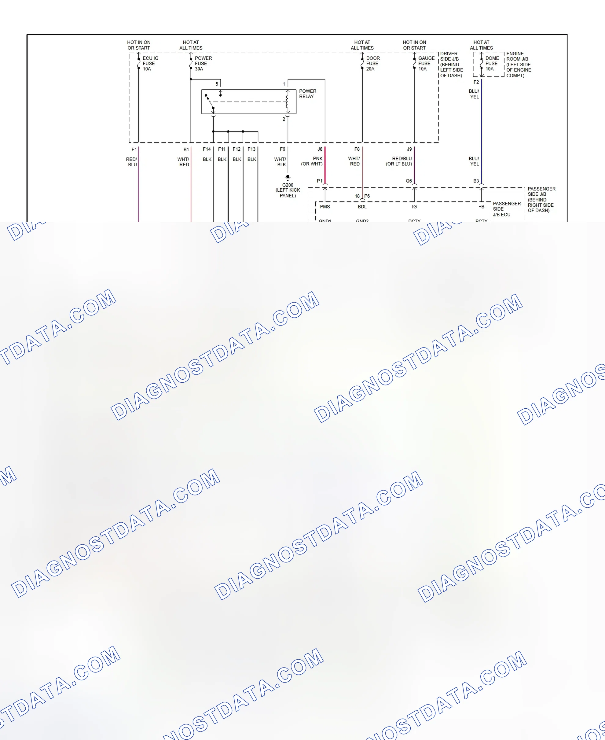 Scheme 4: Power Window System Wiring Diagram (RAV4)