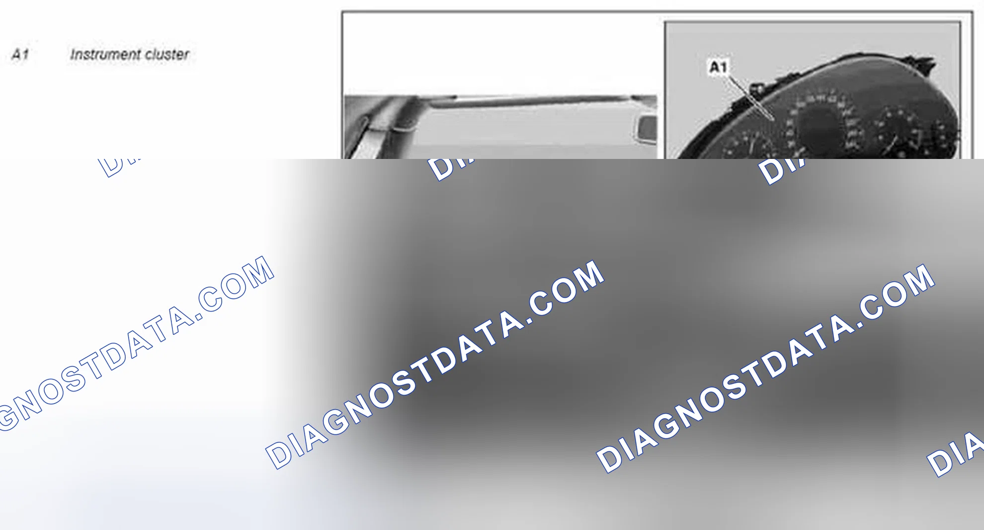 Scheme 72: Instrument cluster (IC), location/task - GF54.30-P-3039T