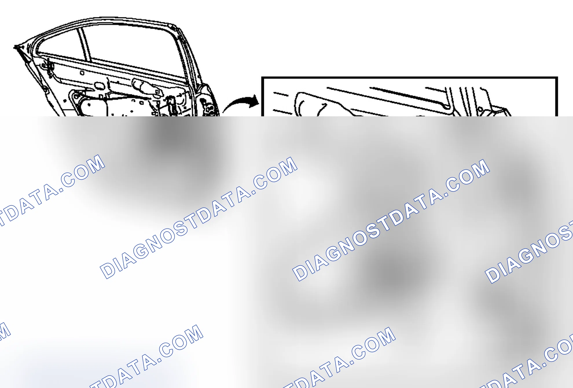 Scheme 9: Rear Side Door Window Front Lower Channel Replacement