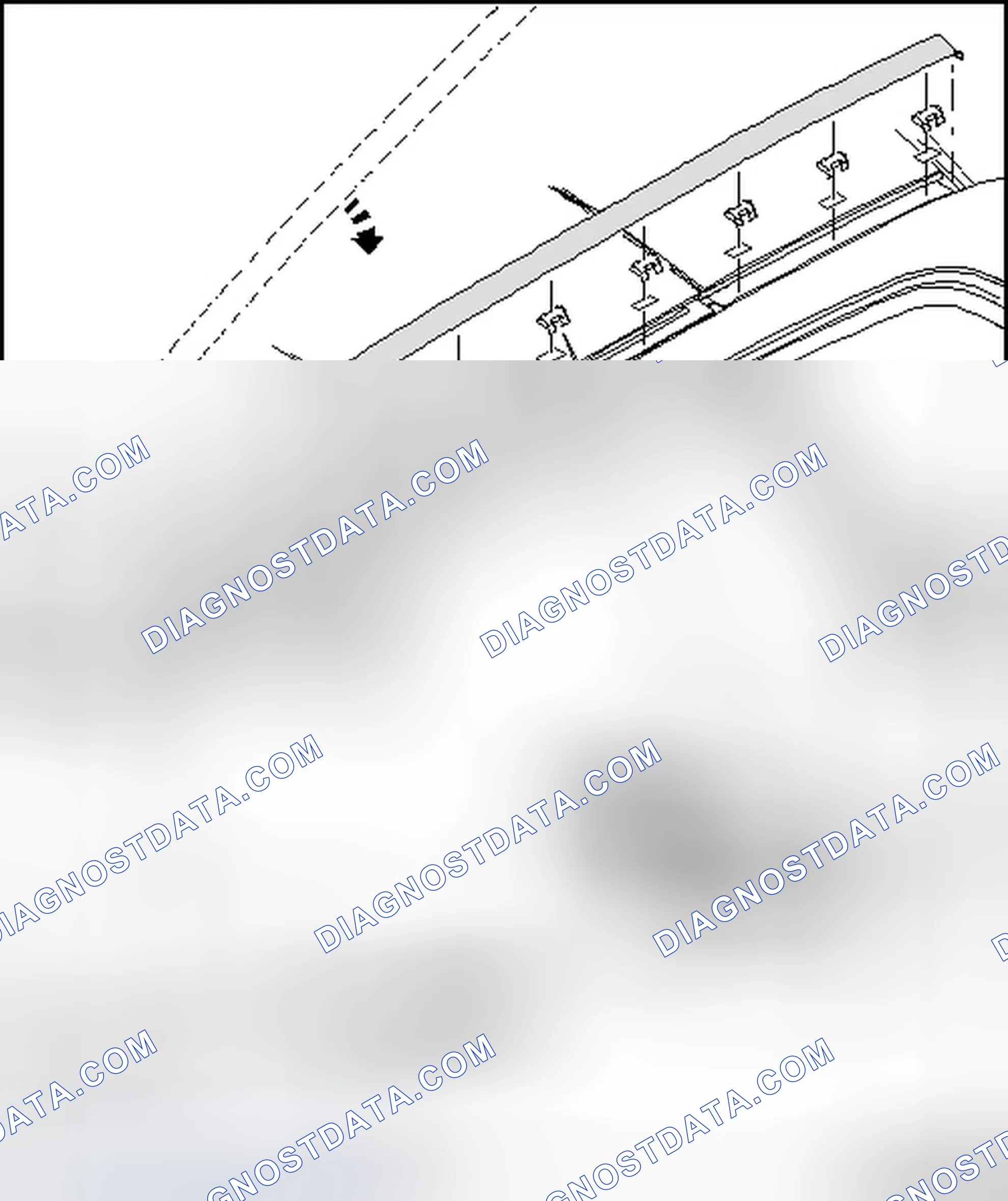 Scheme 11: Removing and installing roof molding