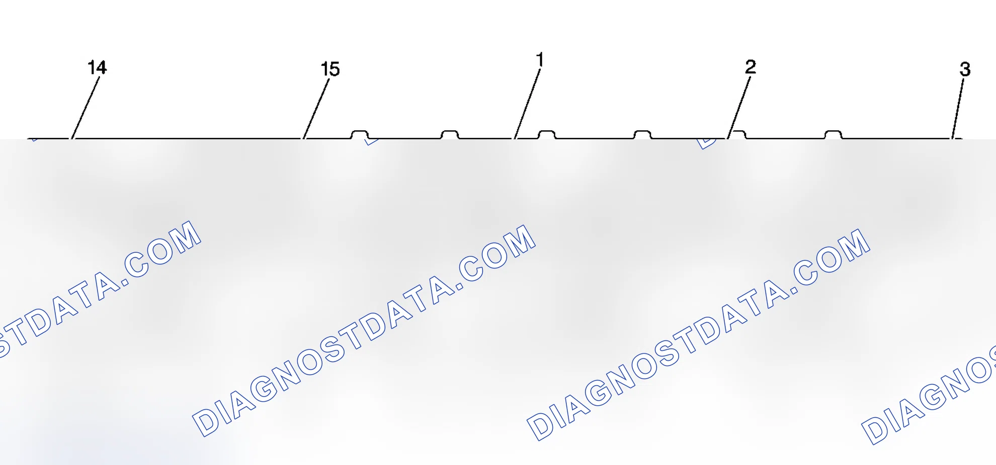 Scheme 44: Cylinder Head - Exhaust Manifold Deck View