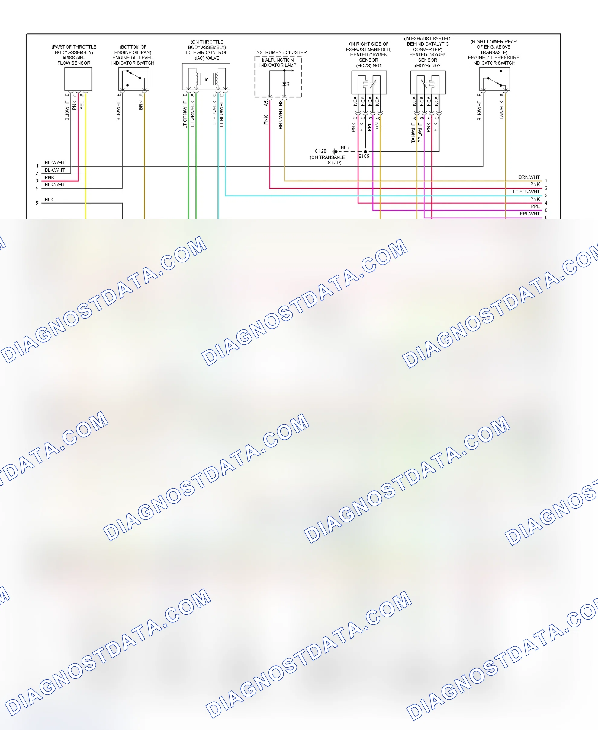 Scheme 124: PCM Wiring Diagram (Intrigue - 3.5L - 3 Of 4)