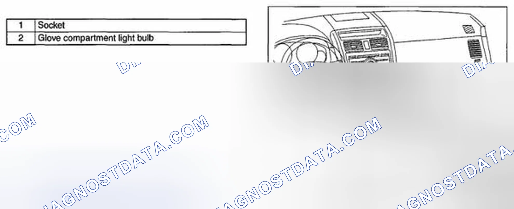Scheme 84: GLOVE COMPARTMENT LIGHT BULB REMOVAL/INSTALLATION