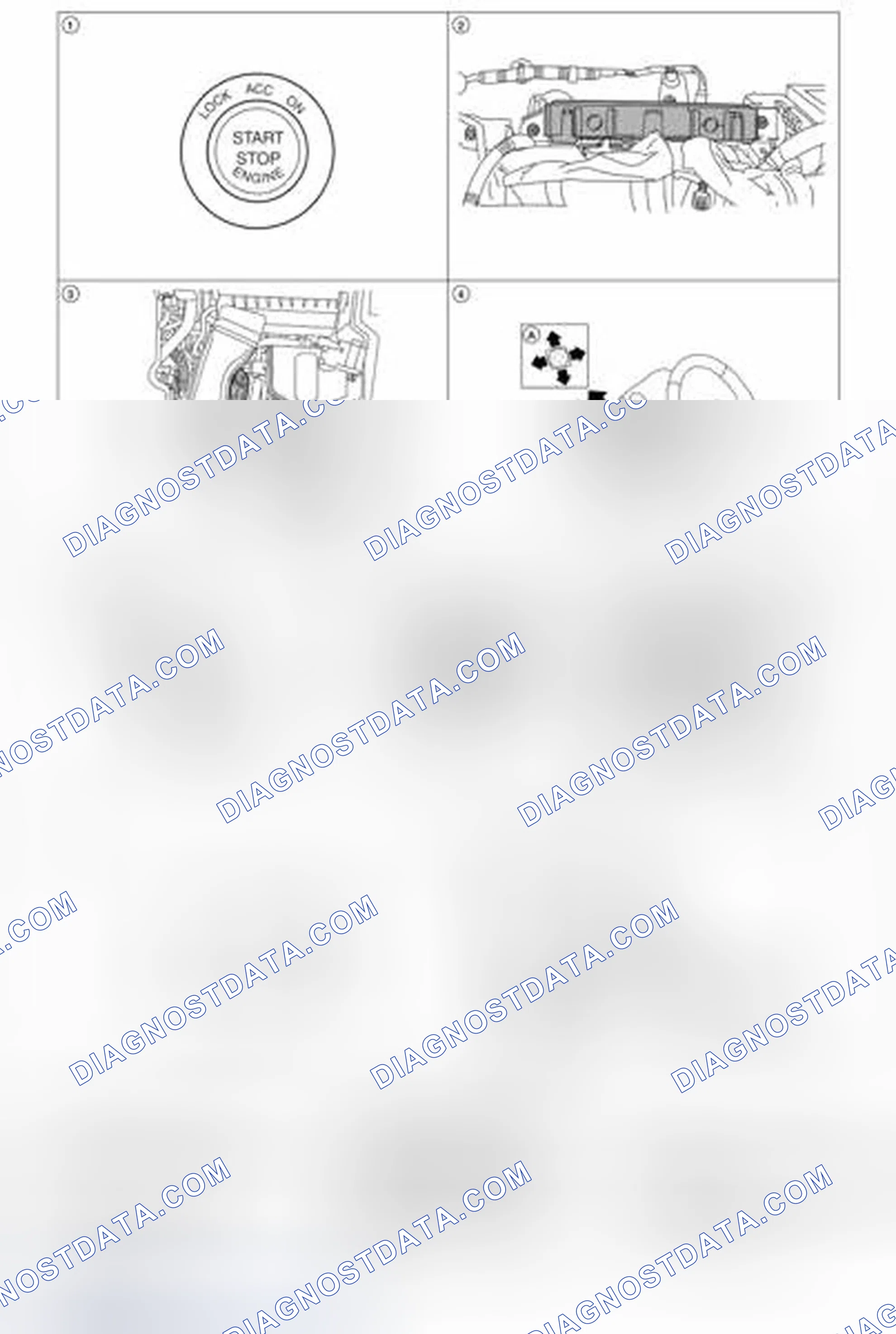 Scheme 223: MANUAL FUNCTION : Component Parts Location