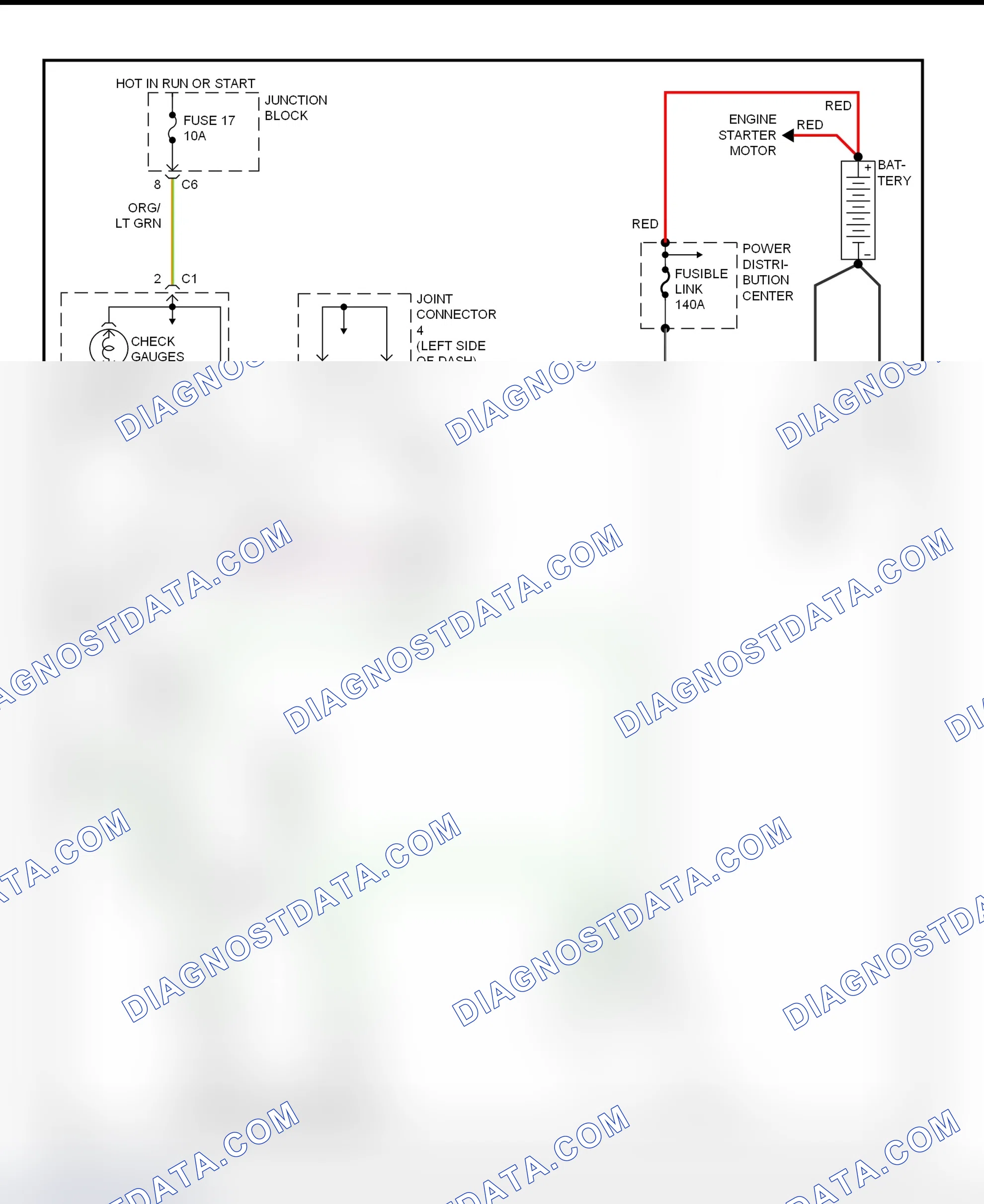 Scheme 3: Charging System Wiring Diagram (Dakota)