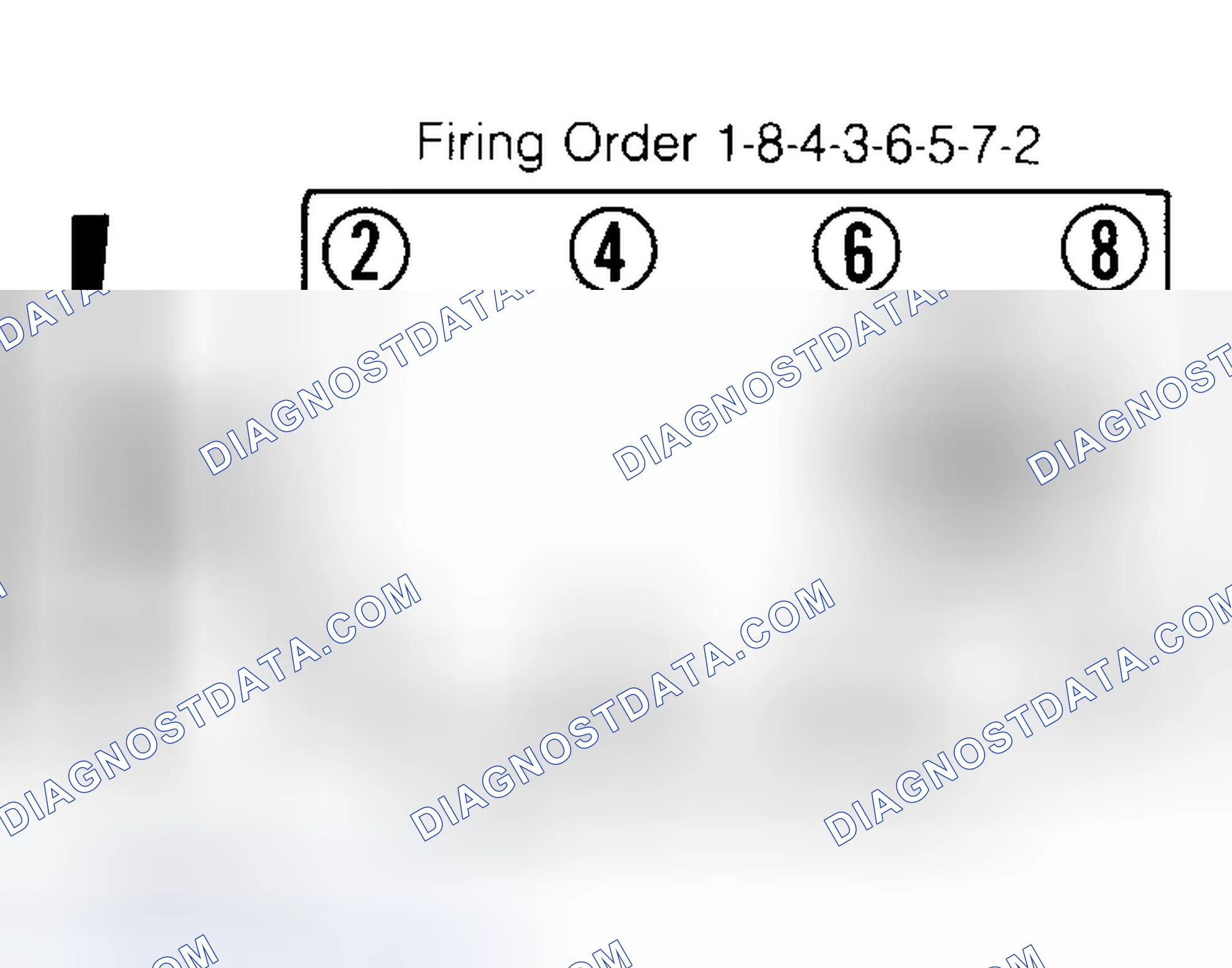 Scheme 6: Firing Order & Timing Marks (5.0L, 5.7L & 7.4L)