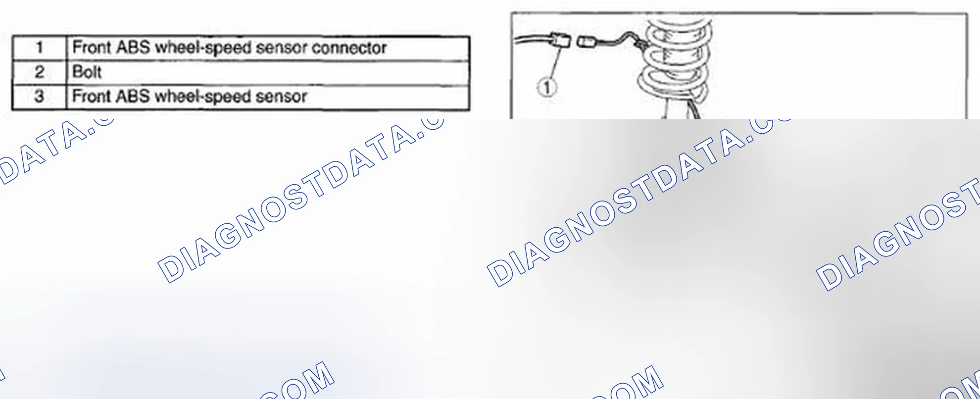 Scheme 4: FRONT ABS WHEEL-SPEED SENSOR REMOVAL/INSTALLATION