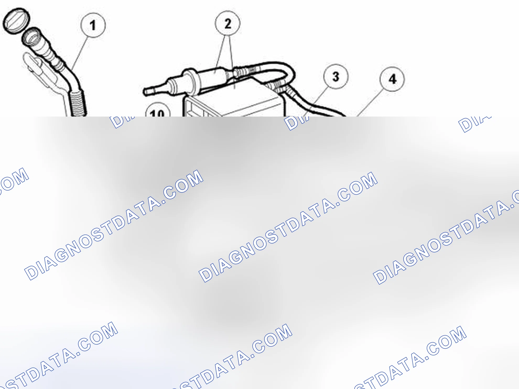 Scheme 465: FUEL SUPPLY SYSTEM B5244S6 AND B5244S, USA