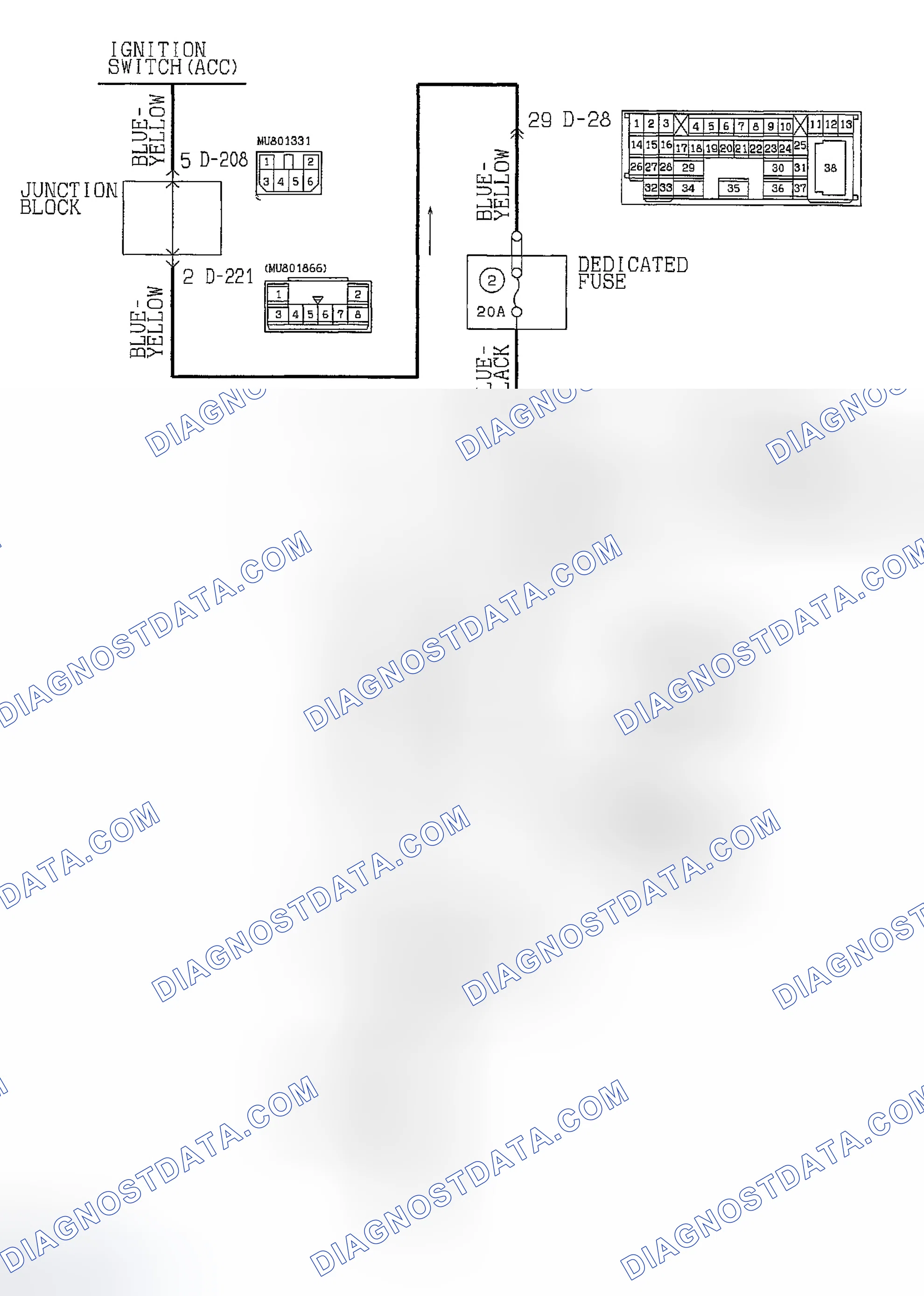 Scheme 14: CIRCUIT DIAGRAM & CONNECTOR IDENTIFICATION