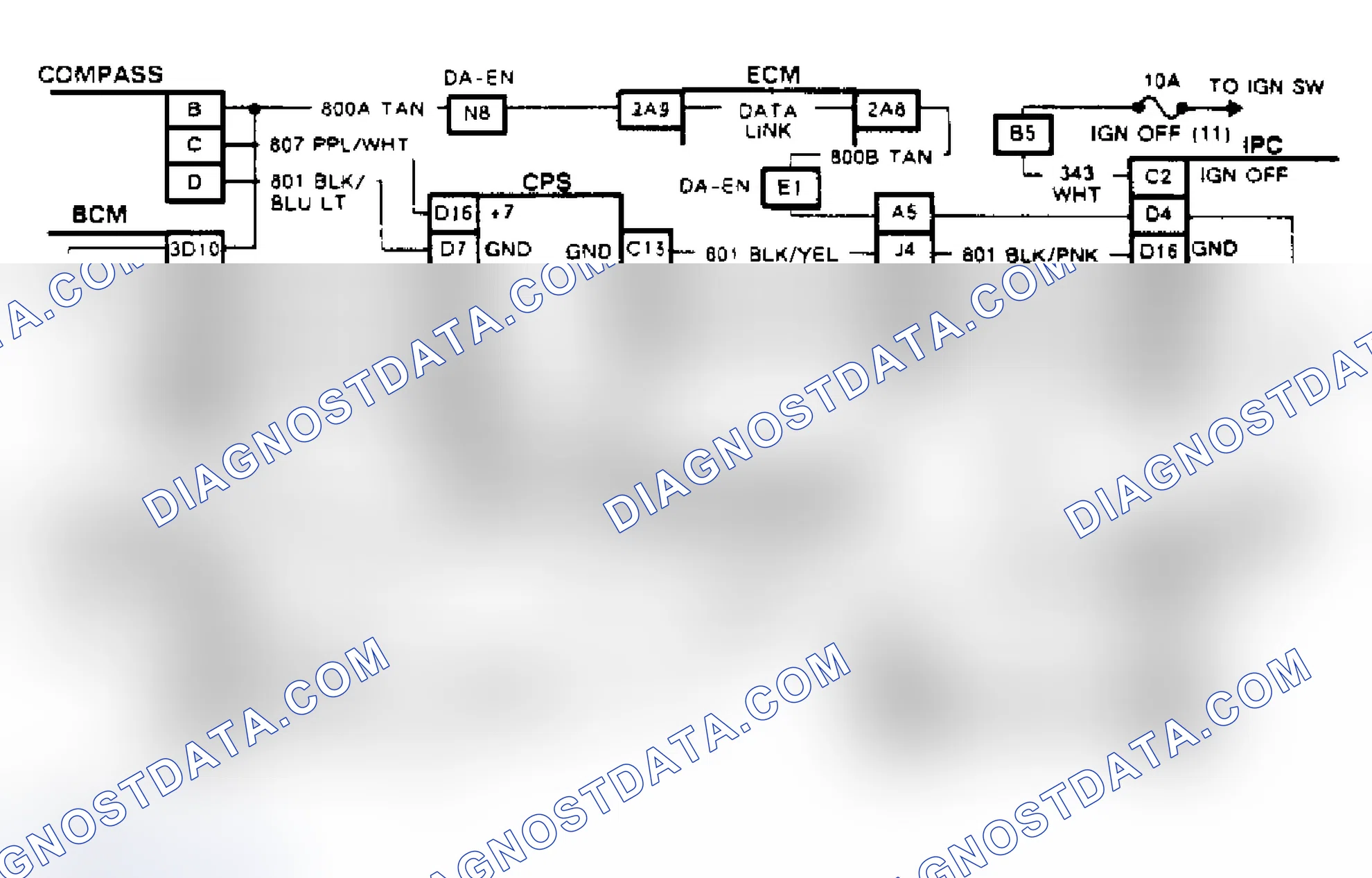 Scheme 82: Chart D-3, Wiring Diagram Serial Data Circuit Shorted (Toronado CRT Equipped)